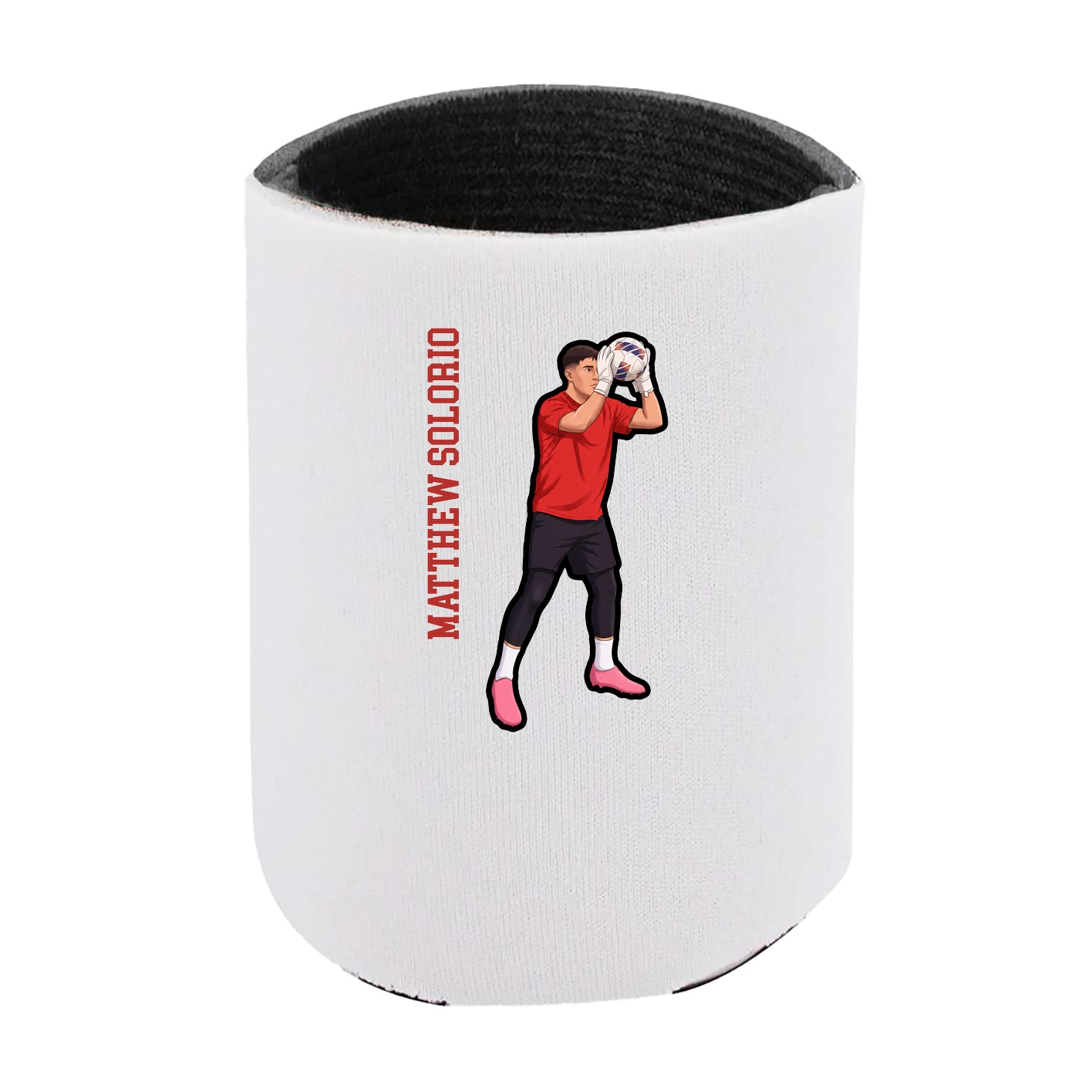 Can Holder — Name Vertical in White