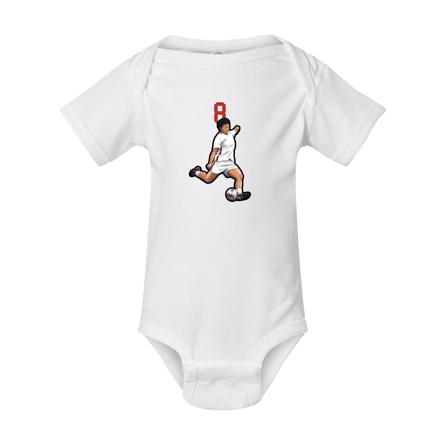 Baby Onesie — Number Top in White