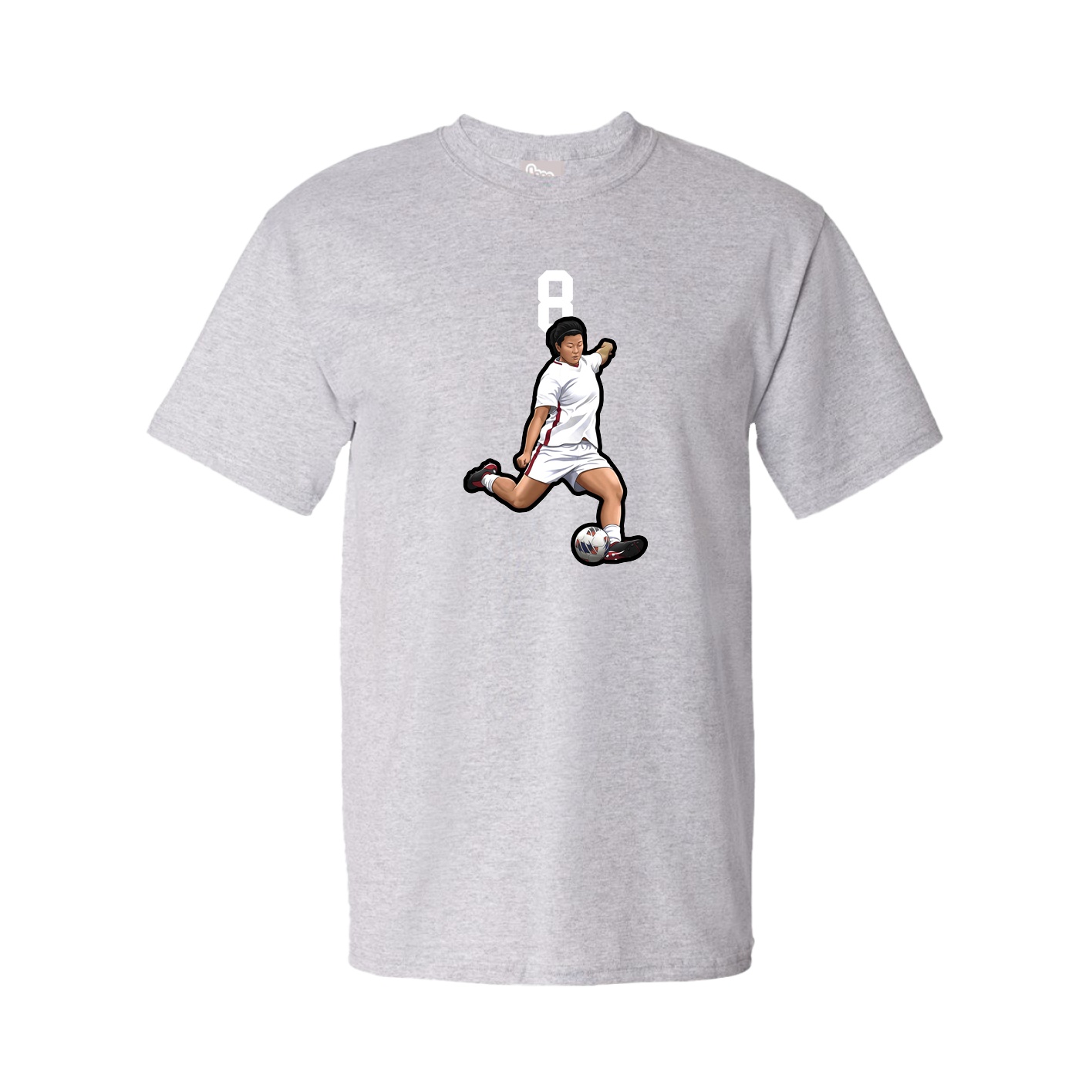 Youth Tee — Number Top in Grey