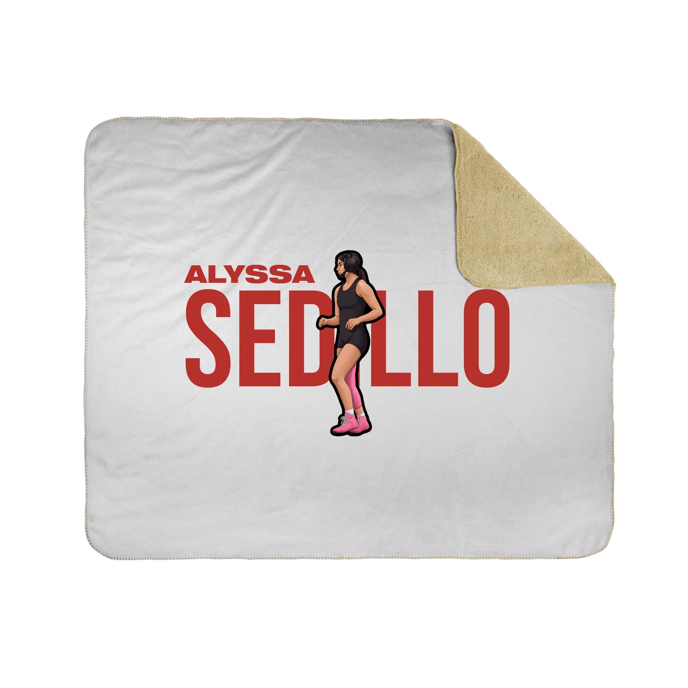 Throw Blanket — Player Name in White