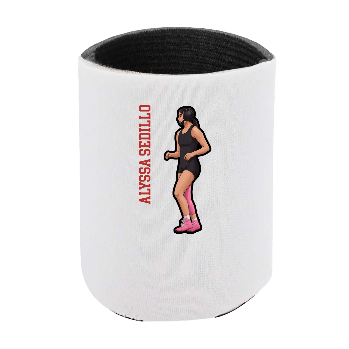 Can Holder — Name Vertical in White