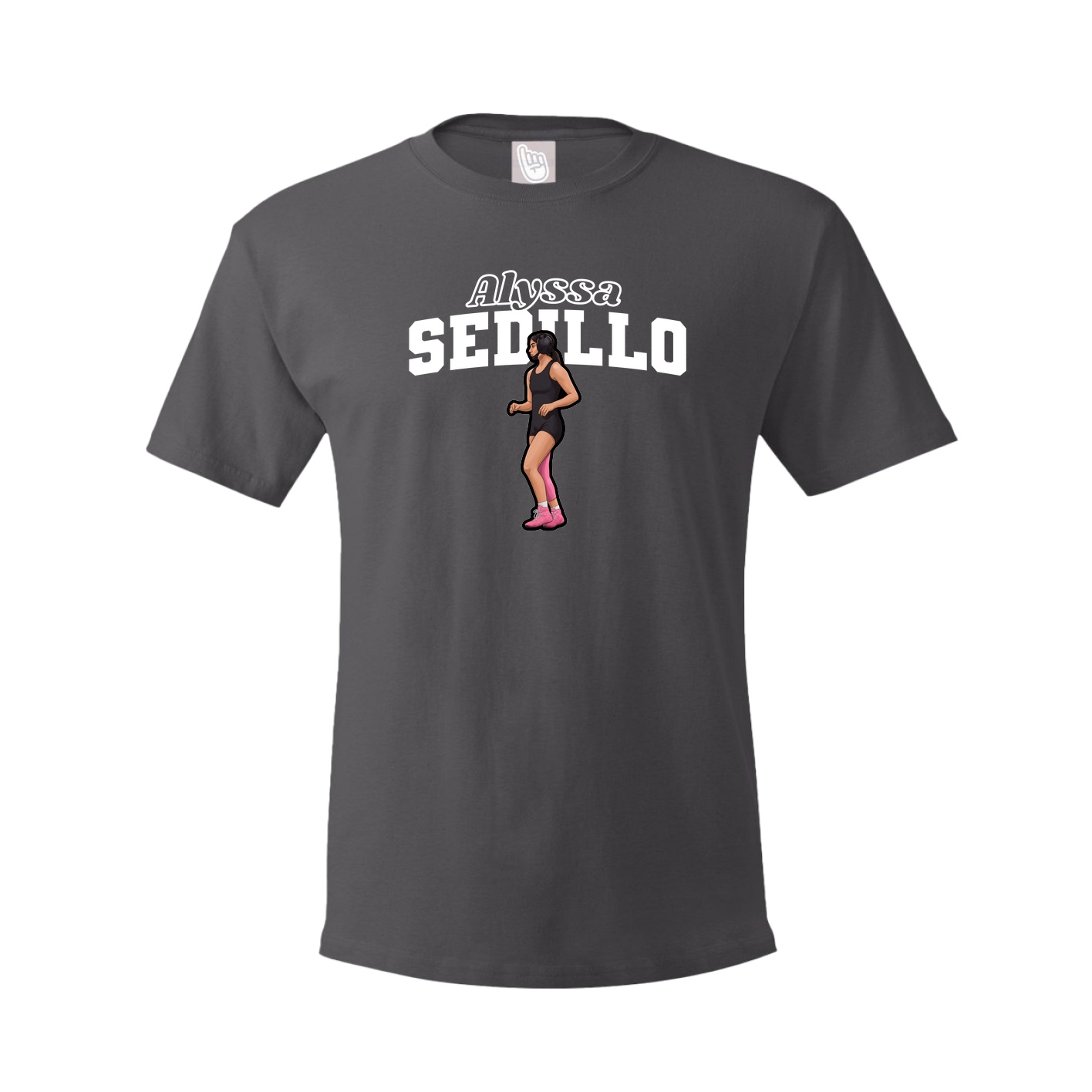 Tee — Name Arch in Grey