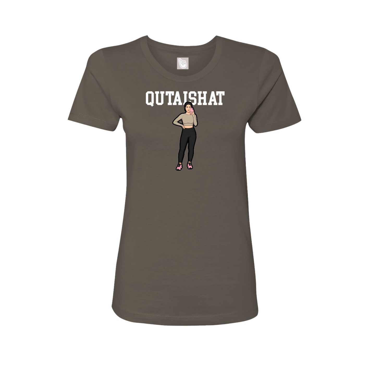 Fitted Women's Tee — Shirsey in Grey