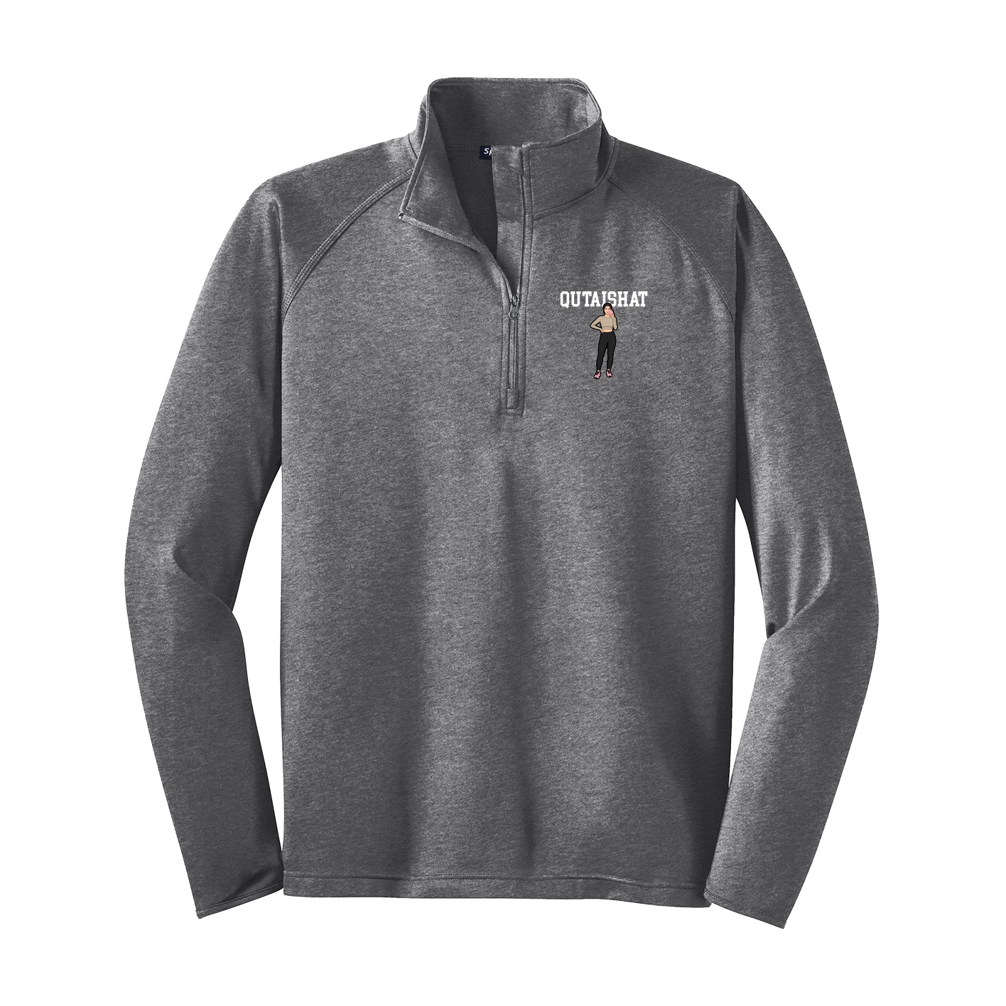 Q-Zip Pullover — Shirsey in Grey
