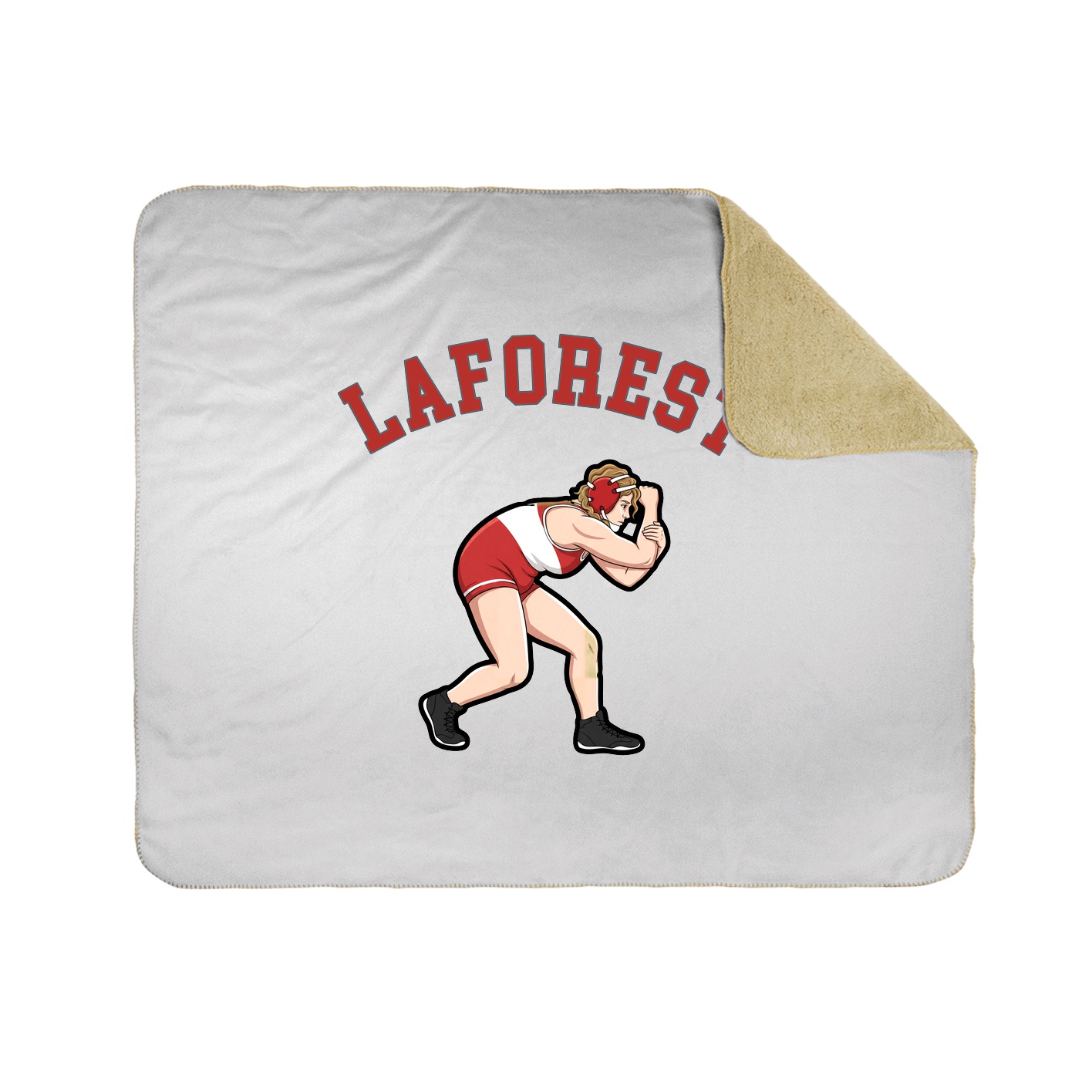 50x60 Sherpa Lined Throw Blanket