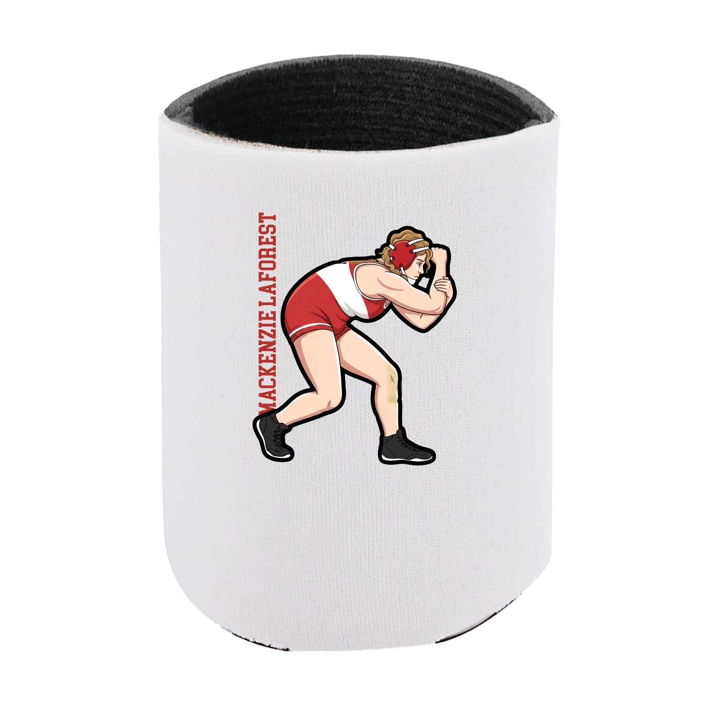 Can Holder — Name Vertical in White