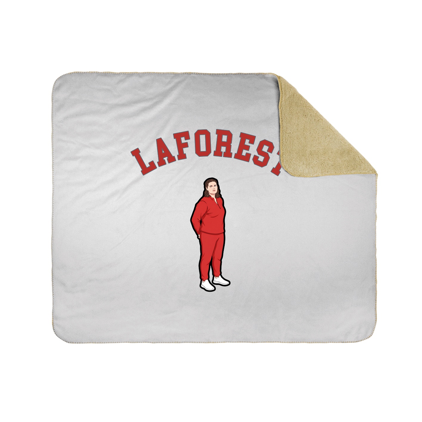 50x60 Sherpa Lined Throw Blanket