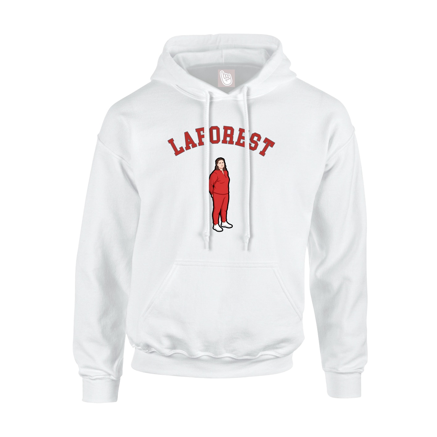 Hoodie — Shirsey Arch in White