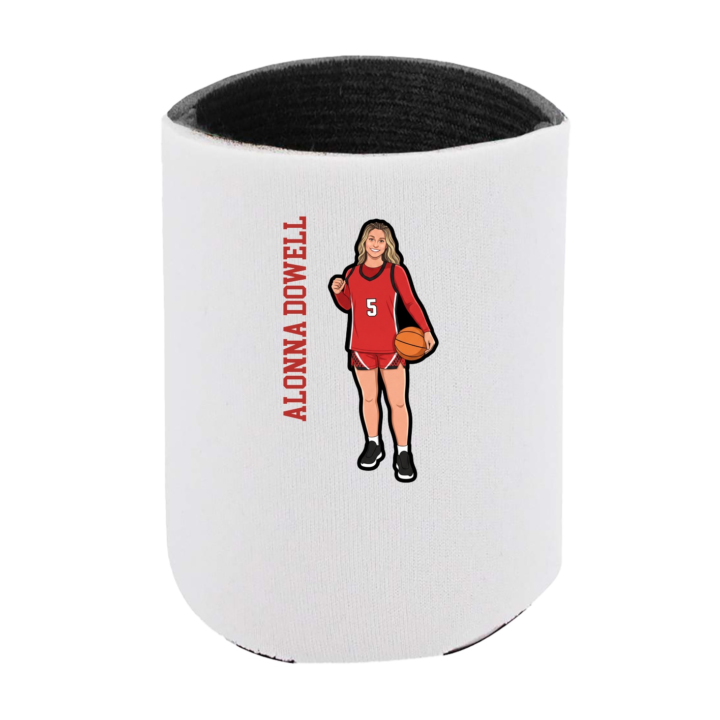 Can Holder — Name Vertical in White
