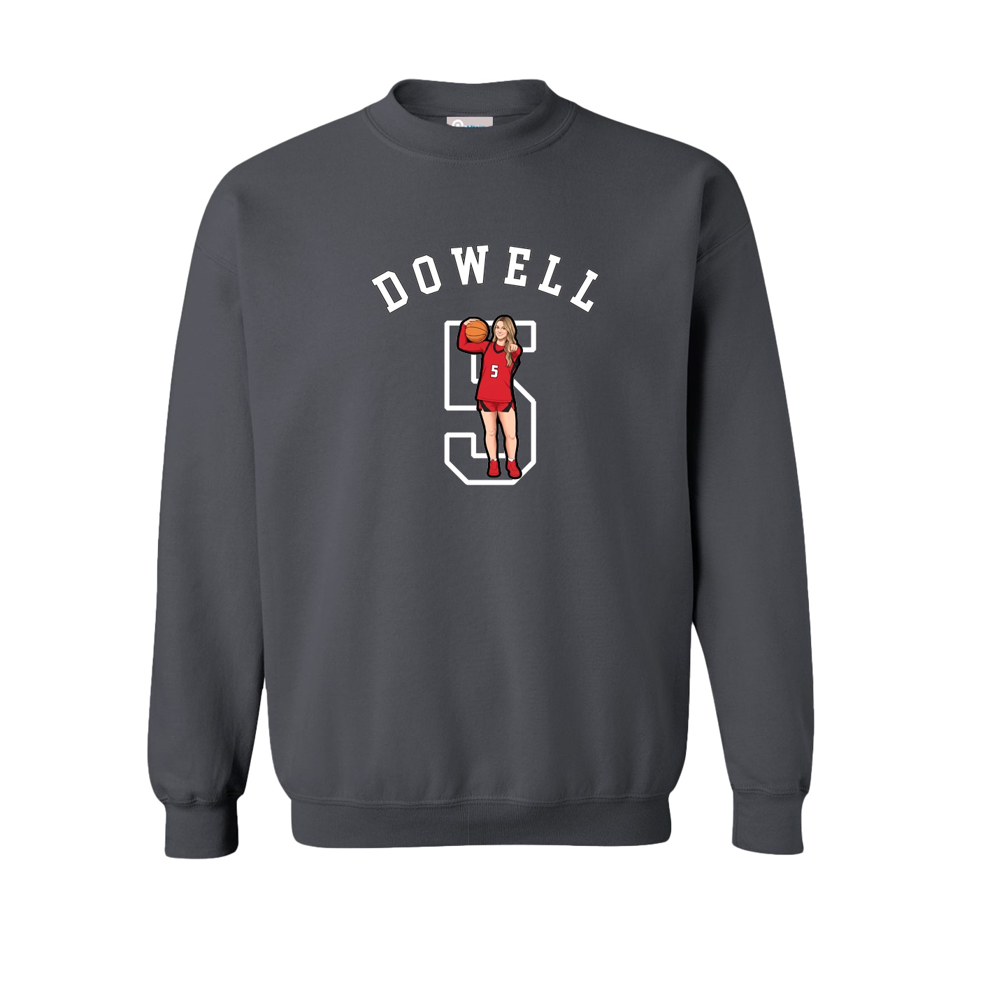 Fleece Crew — Shirsey Arch in Grey