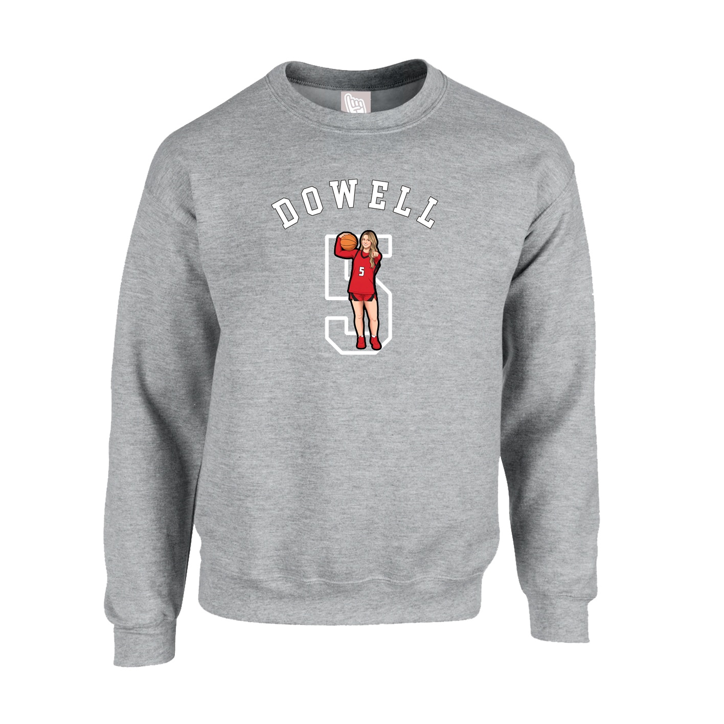 Fleece Crew — Shirsey Arch in Grey