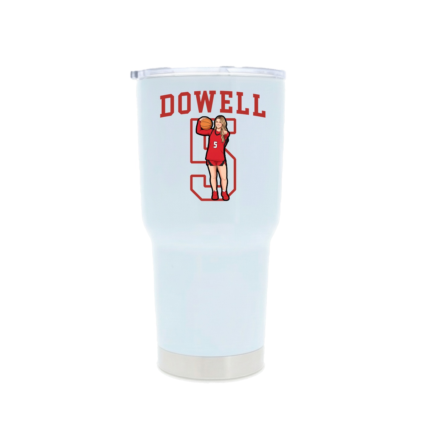 30oz Stainless Steel Tumbler — Shirsey in White