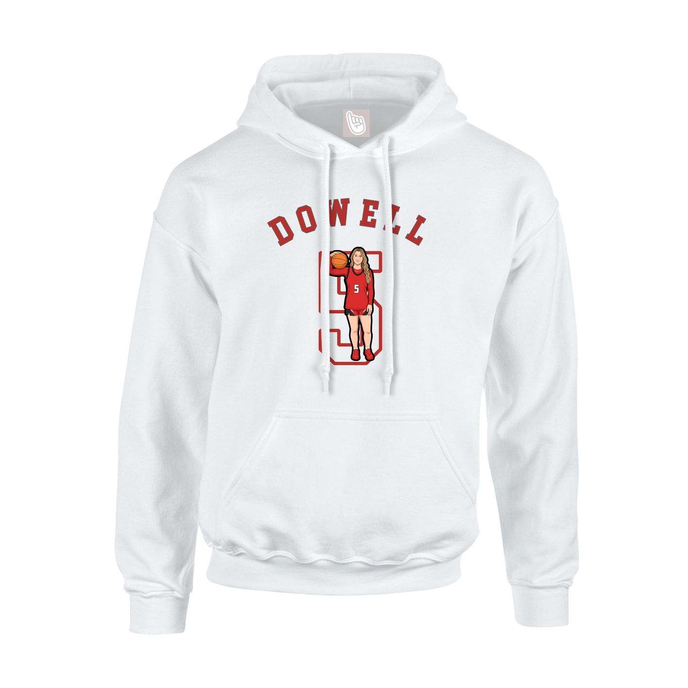 Youth Hoodie — Shirsey Arch in White