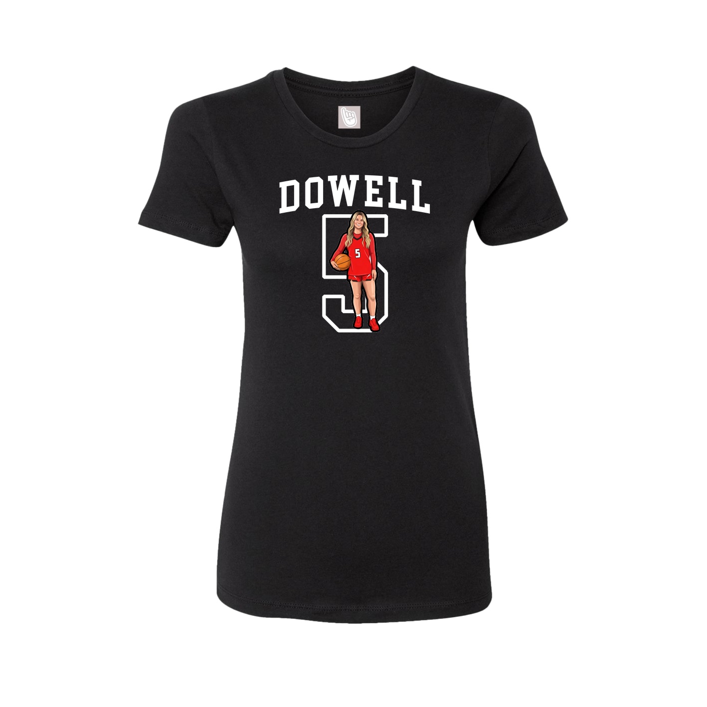 Fitted Women's Tee — Shirsey in Black