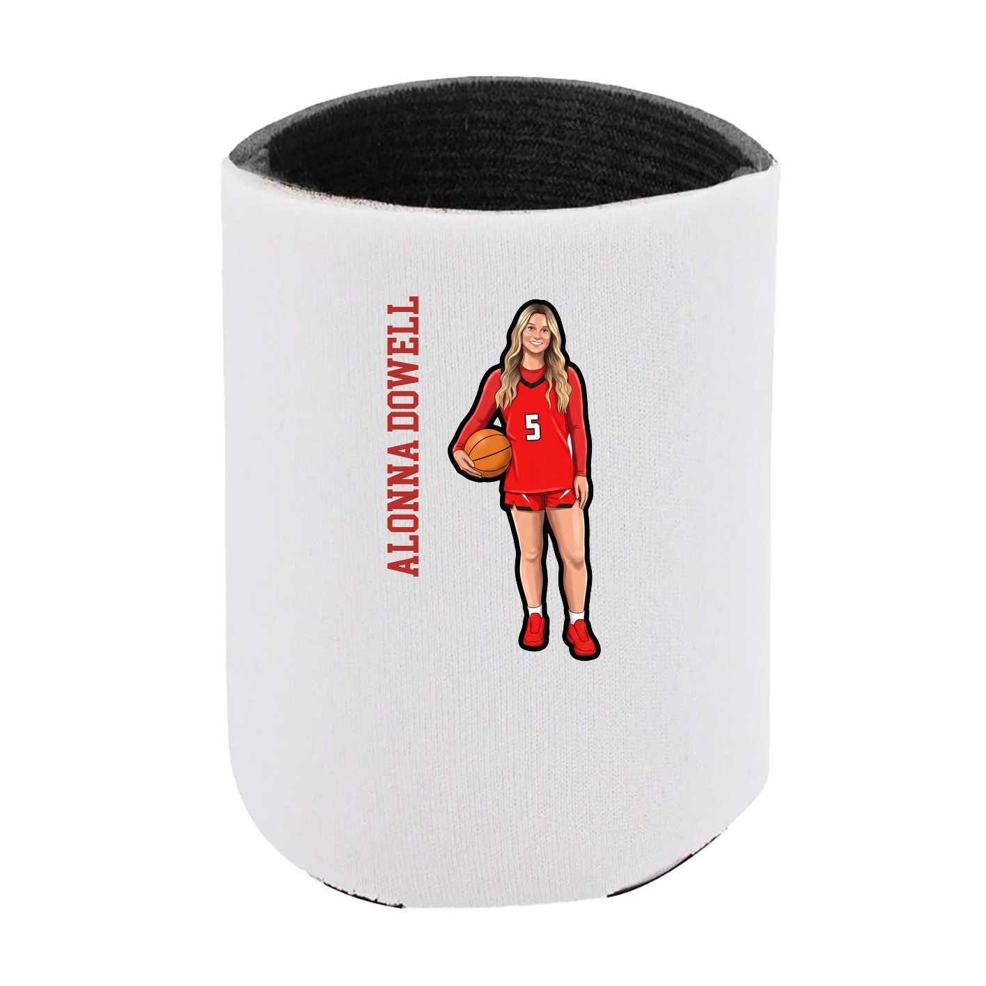Can Holder — Name Vertical in White