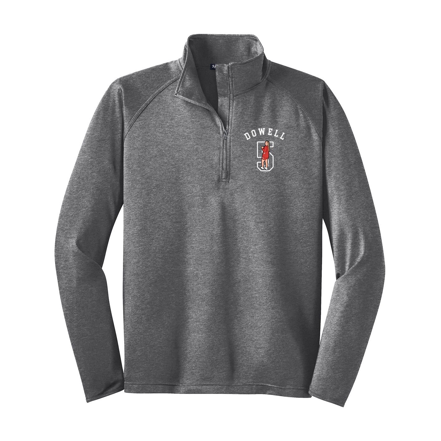 Q-Zip Pullover — Shirsey Arch in Grey