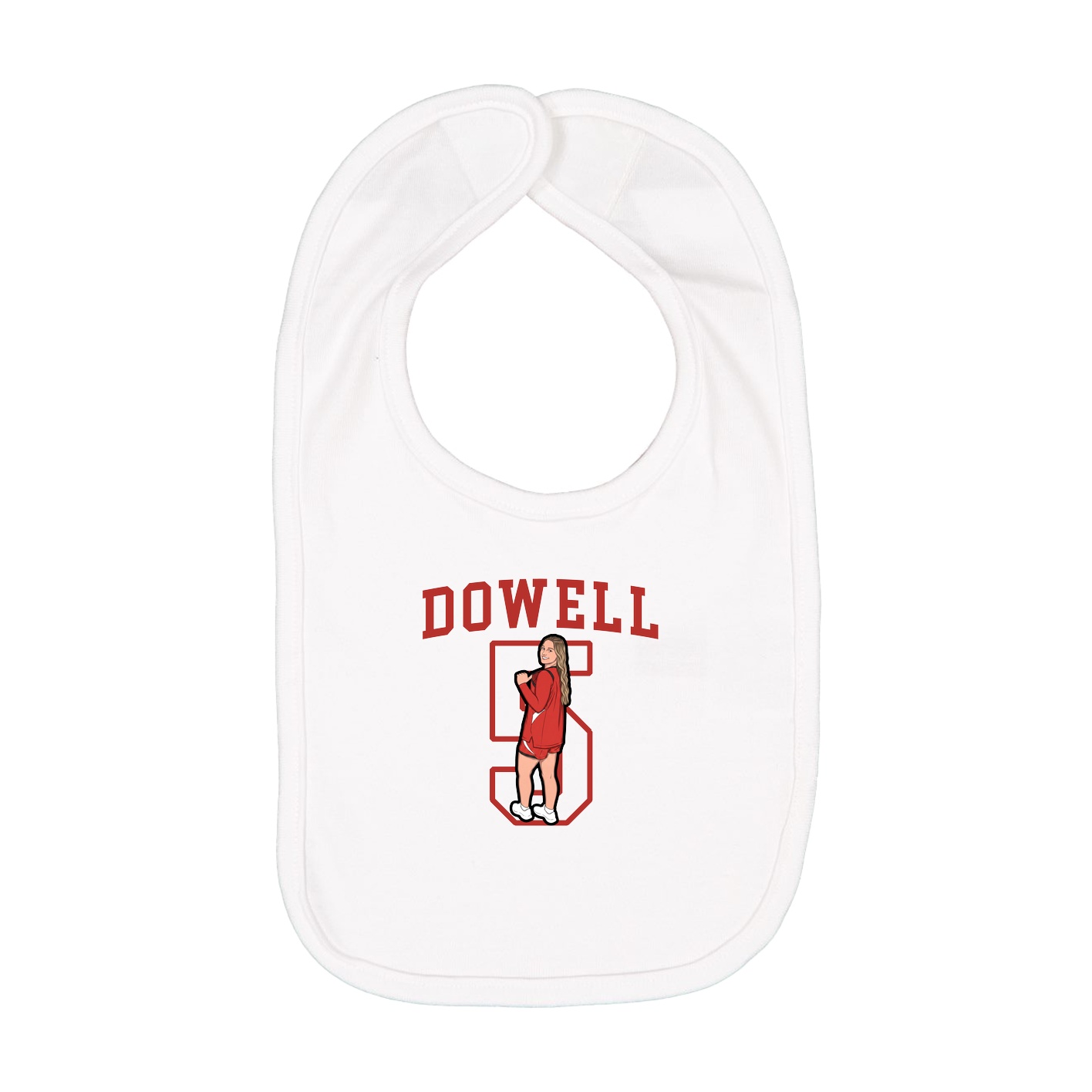 Infant Bib — Shirsey in White
