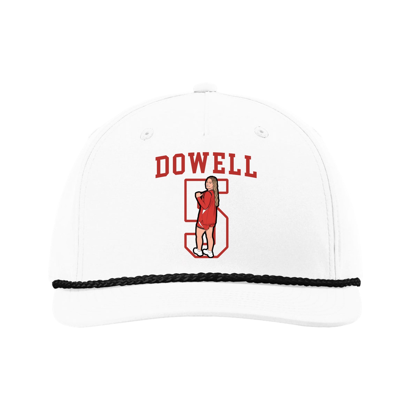 Five-Panel Classic Rope Cap — Shirsey in White