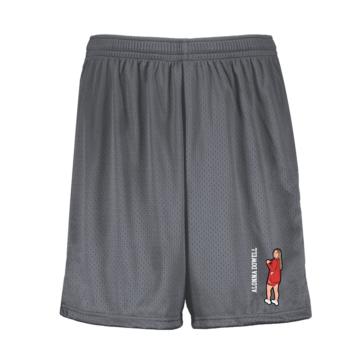 Shorts — Name Vertical in Grey