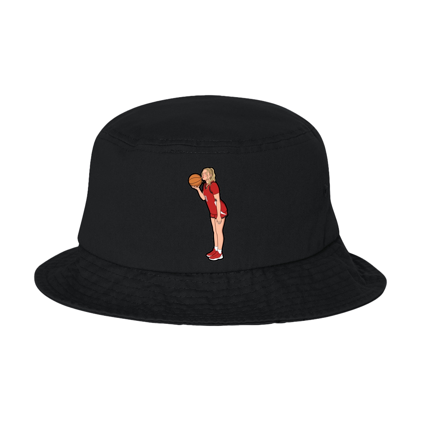 Bucket Cap — Name Vertical in Black
