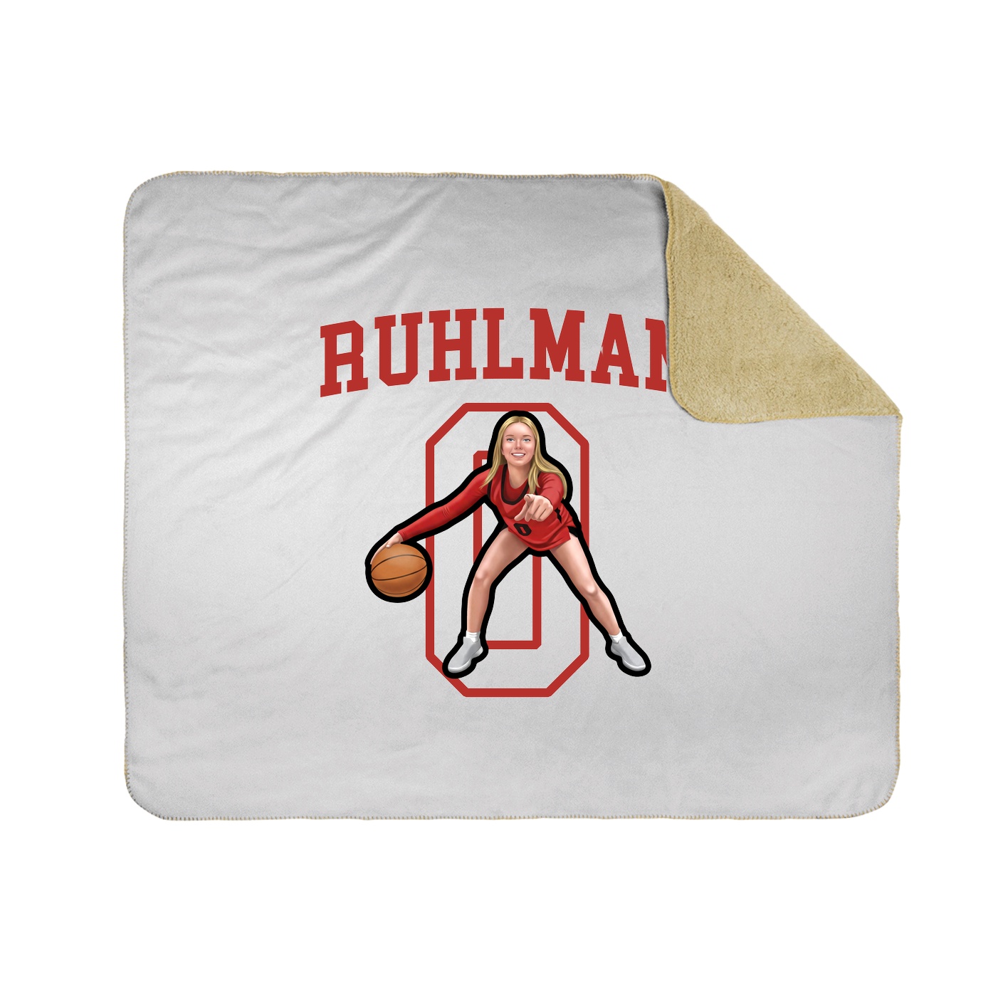 Throw Blanket — Shirsey in White
