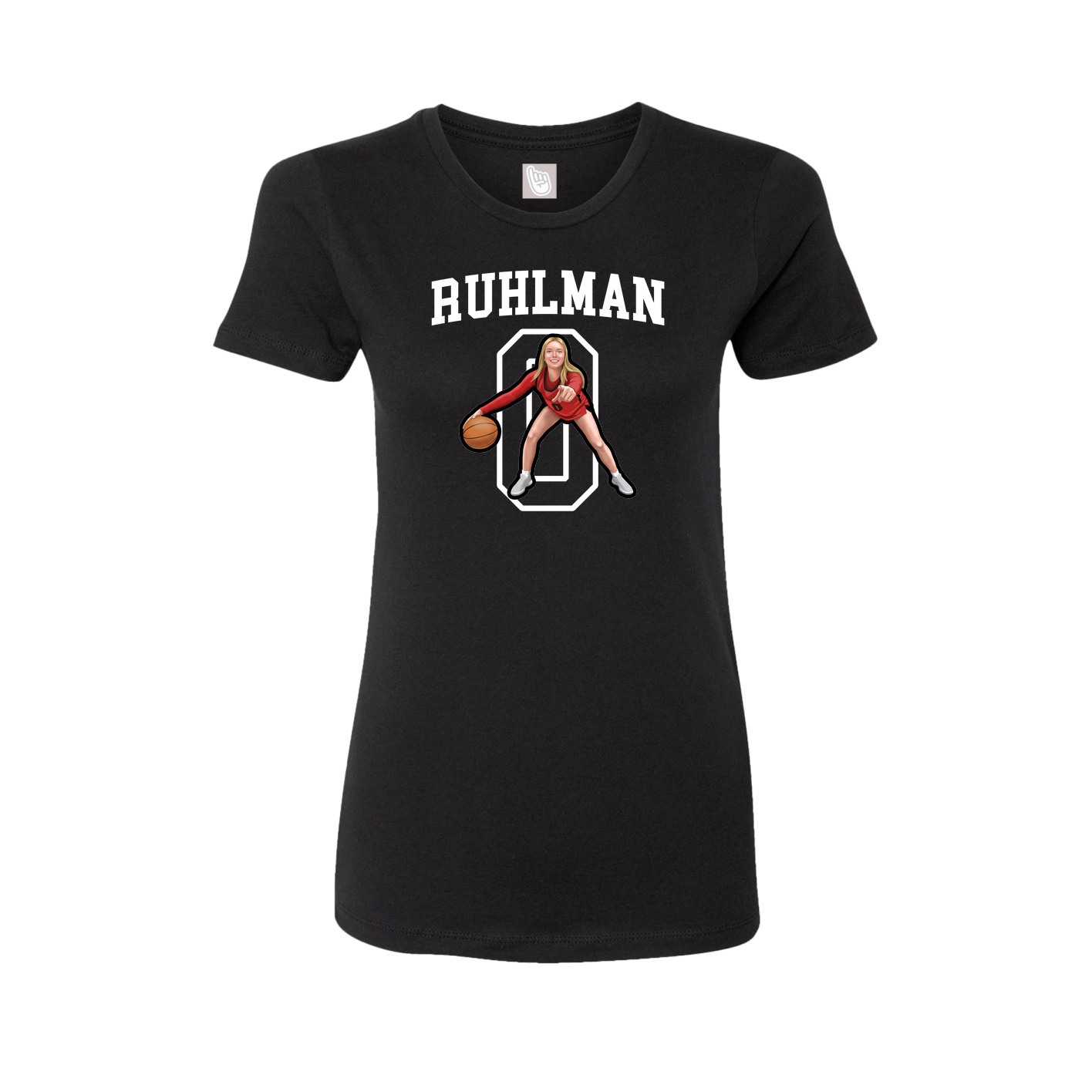 Fitted Women's Tee — Shirsey in Black