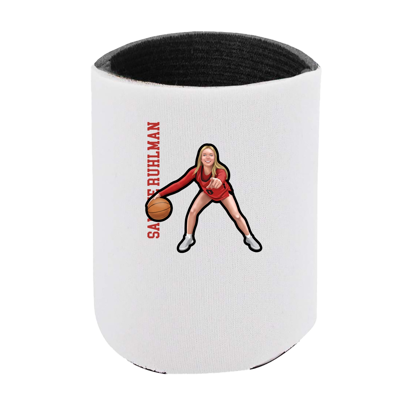 Can Holder — Name Vertical in White
