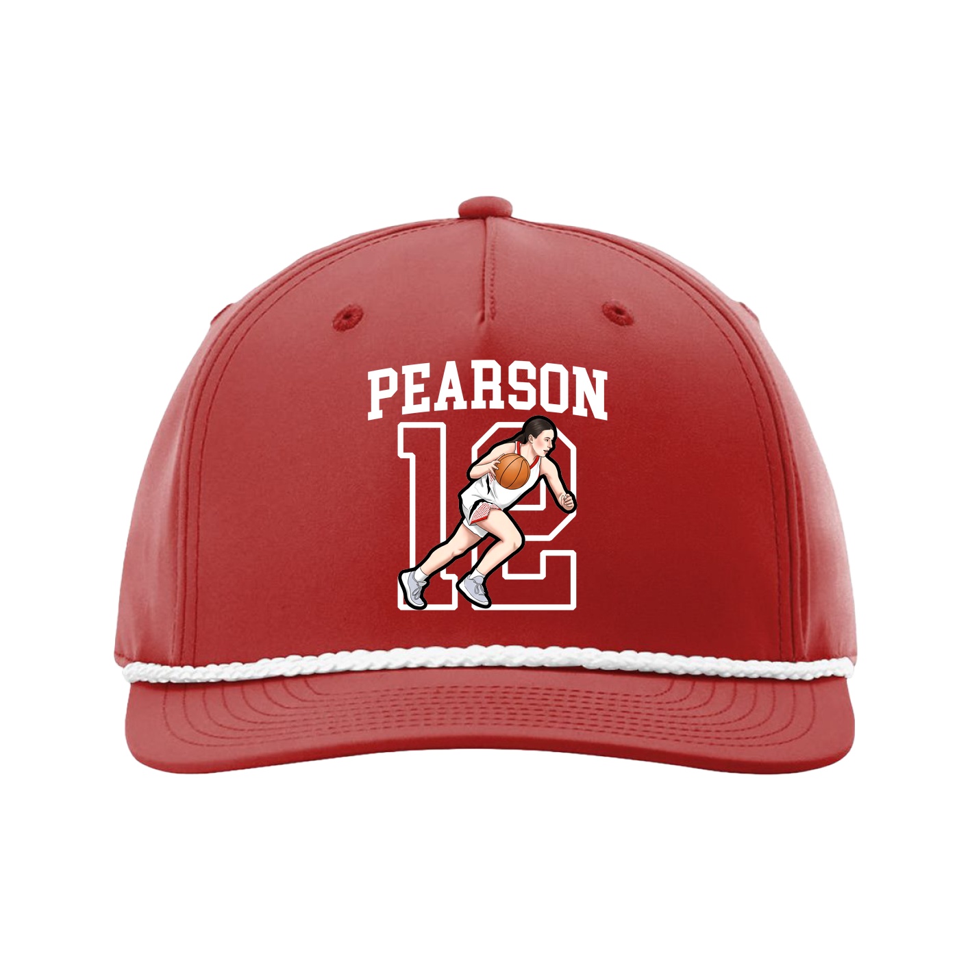 Five-Panel Classic Rope Cap — Shirsey in Red