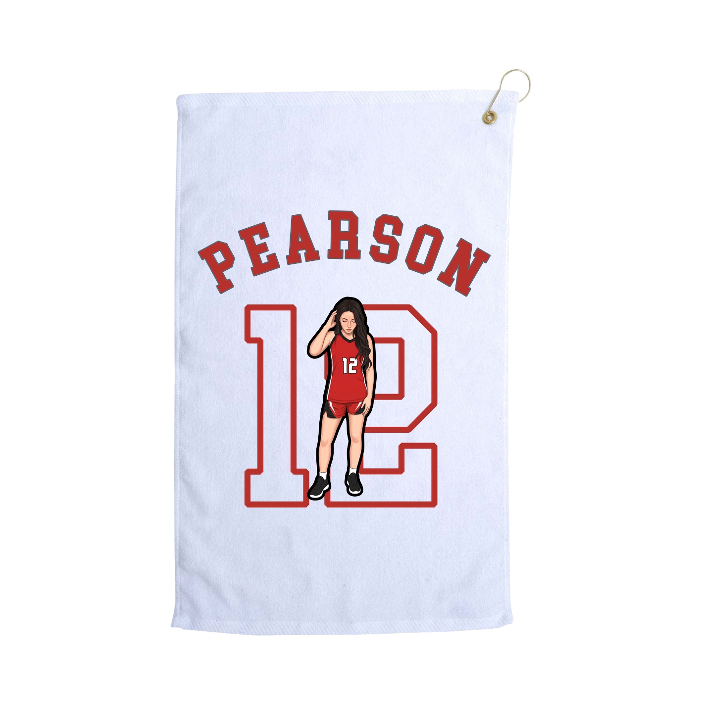 Golf Towel — Shirsey Arch in White