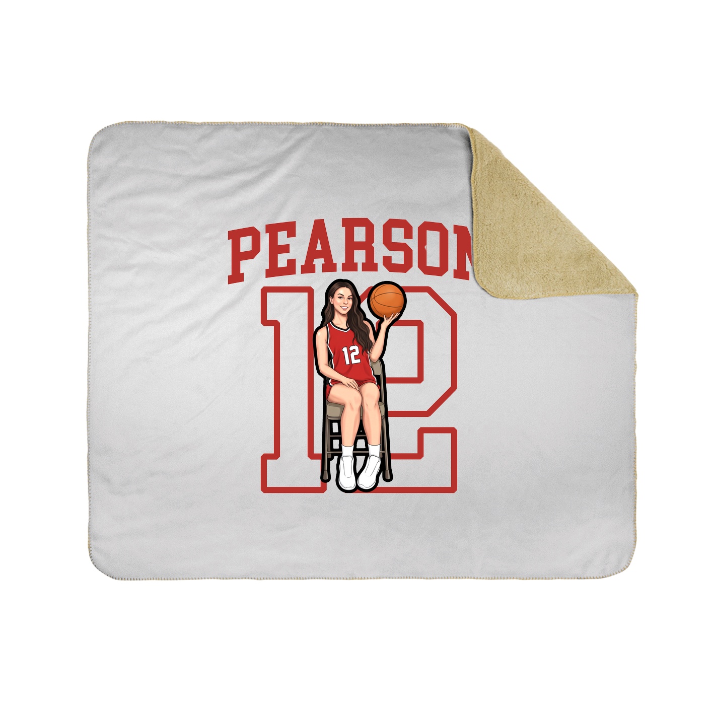 50x60 Sherpa Lined Throw Blanket