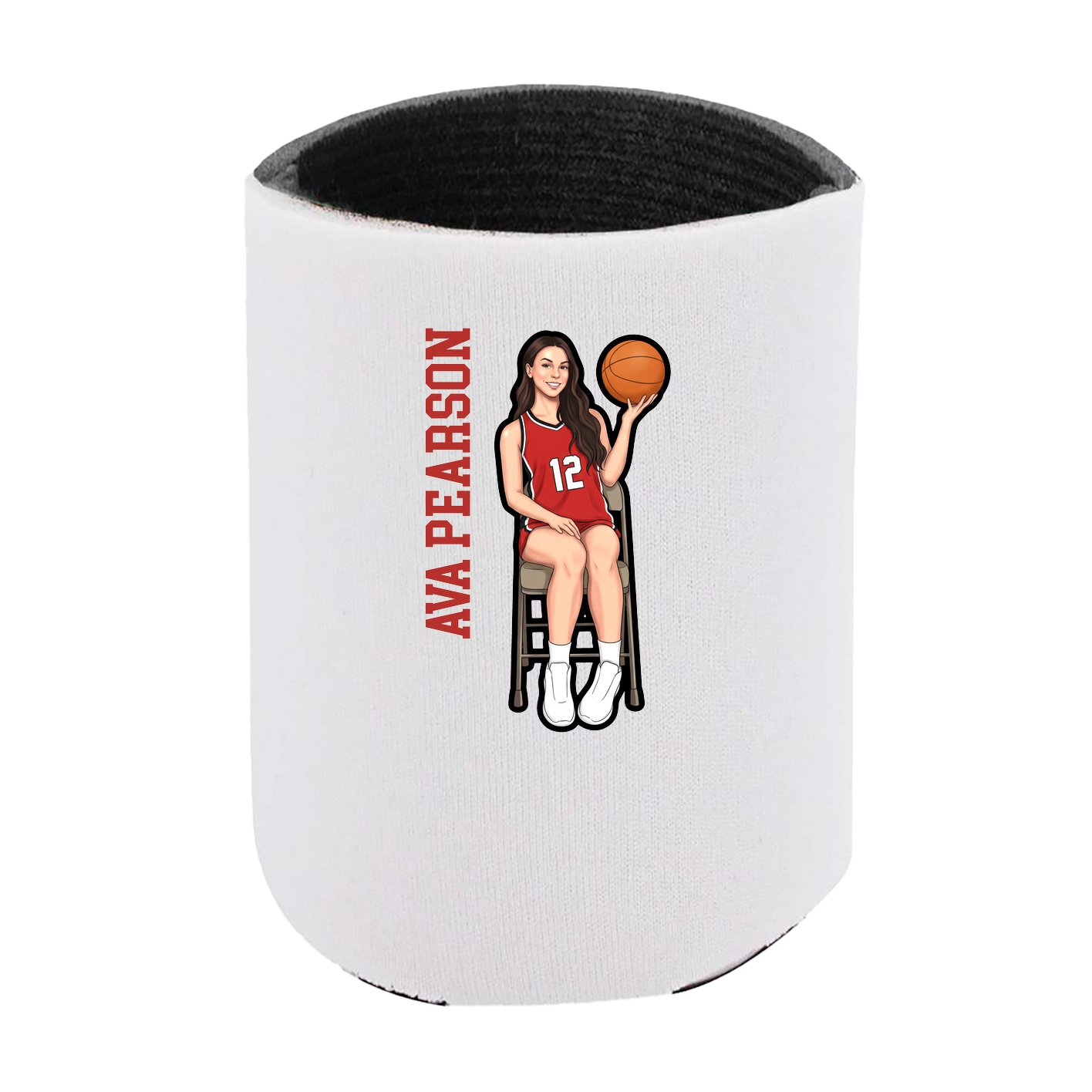 Can Holder — Name Vertical in White