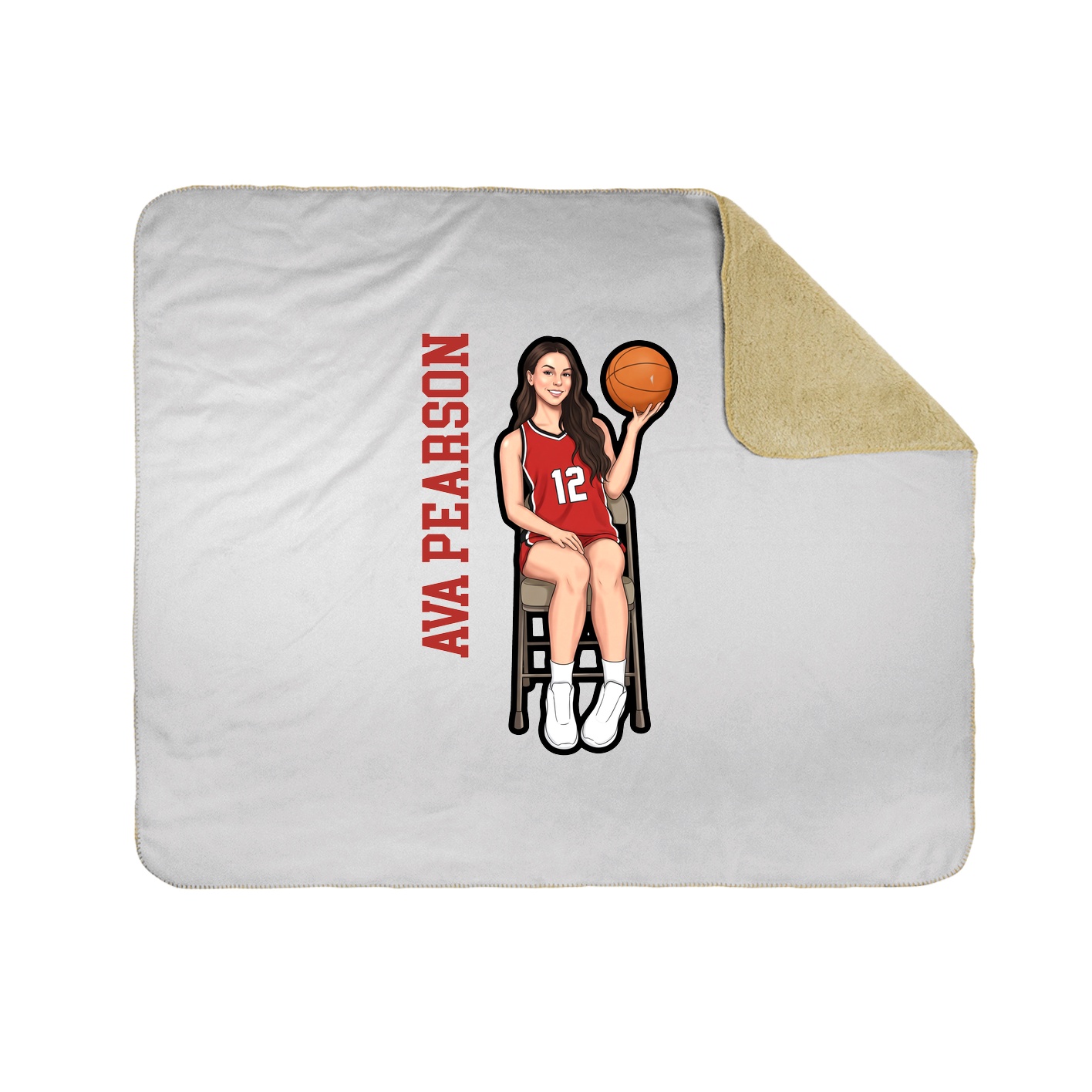 50x60 Sherpa Lined Throw Blanket