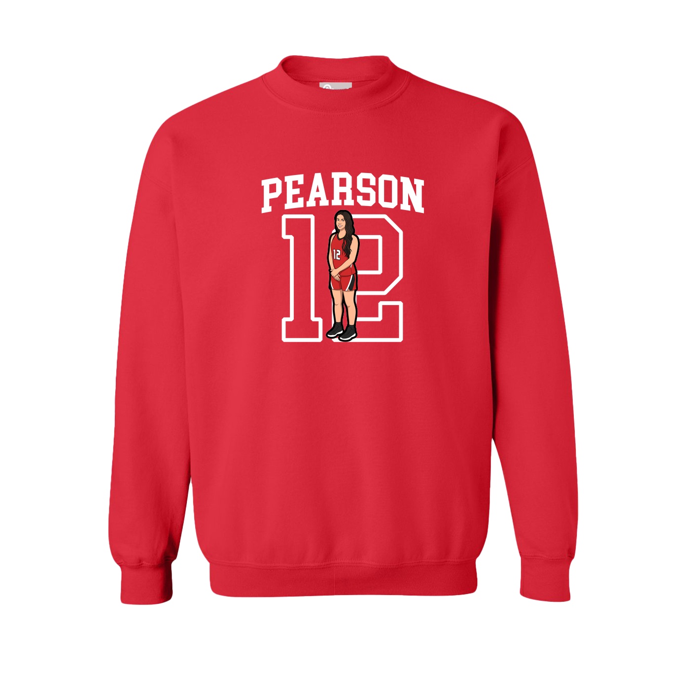 Fleece Crew — Shirsey in Red