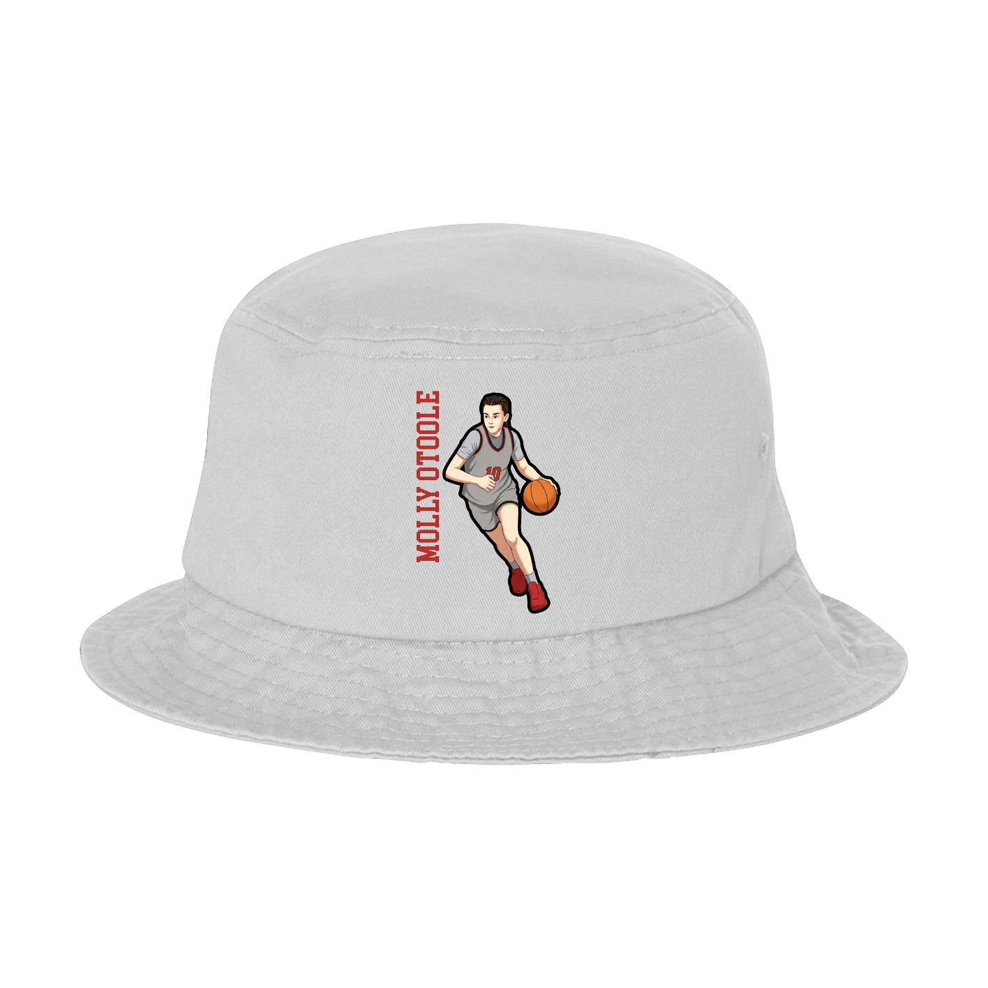 Bucket Cap — Name Vertical in White