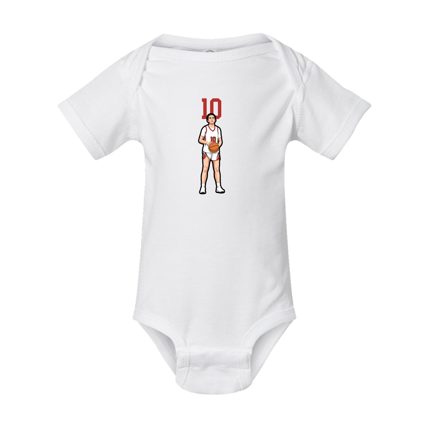 Baby Onesie — Number Top in White
