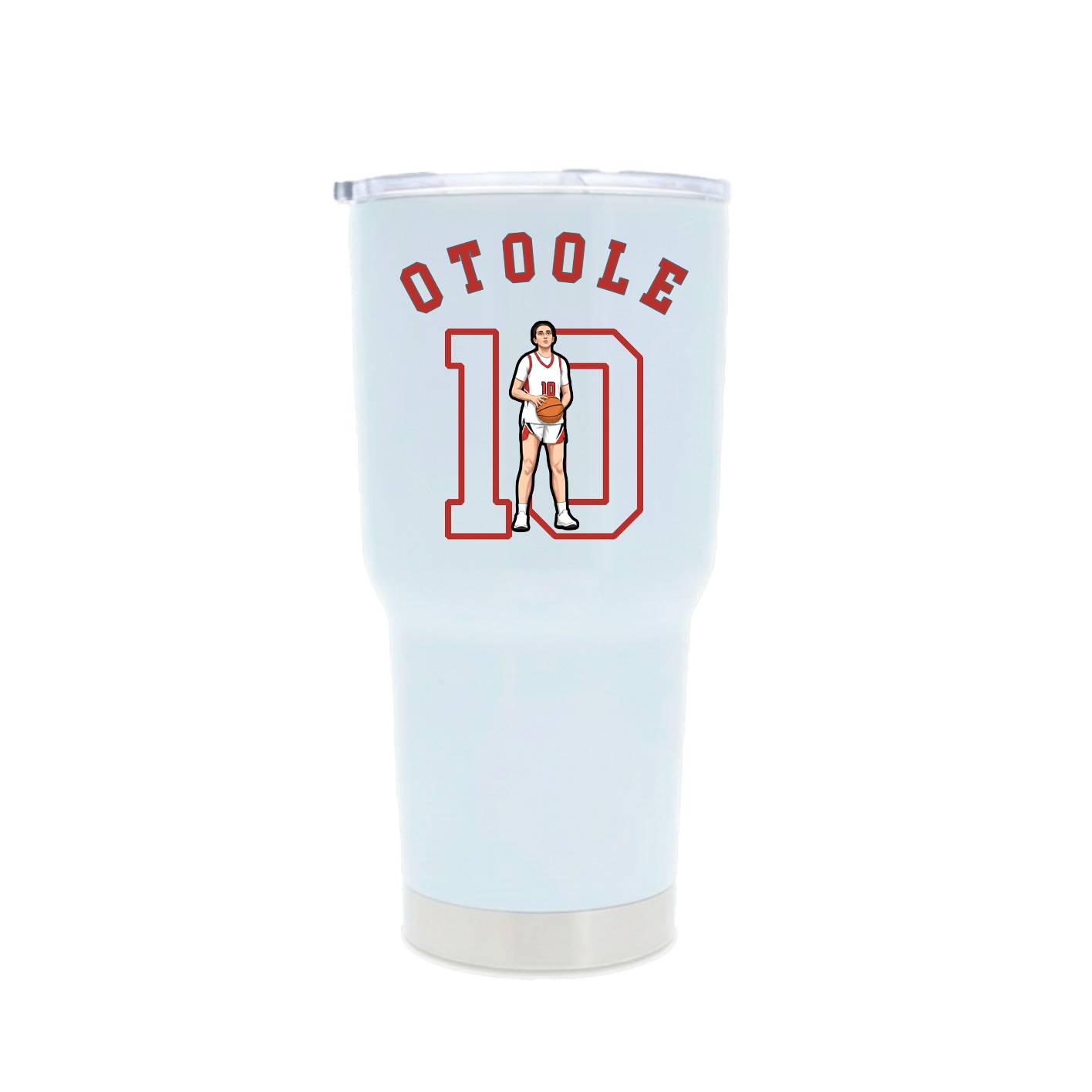 30oz Stainless Steel Tumbler — Shirsey Arch in White