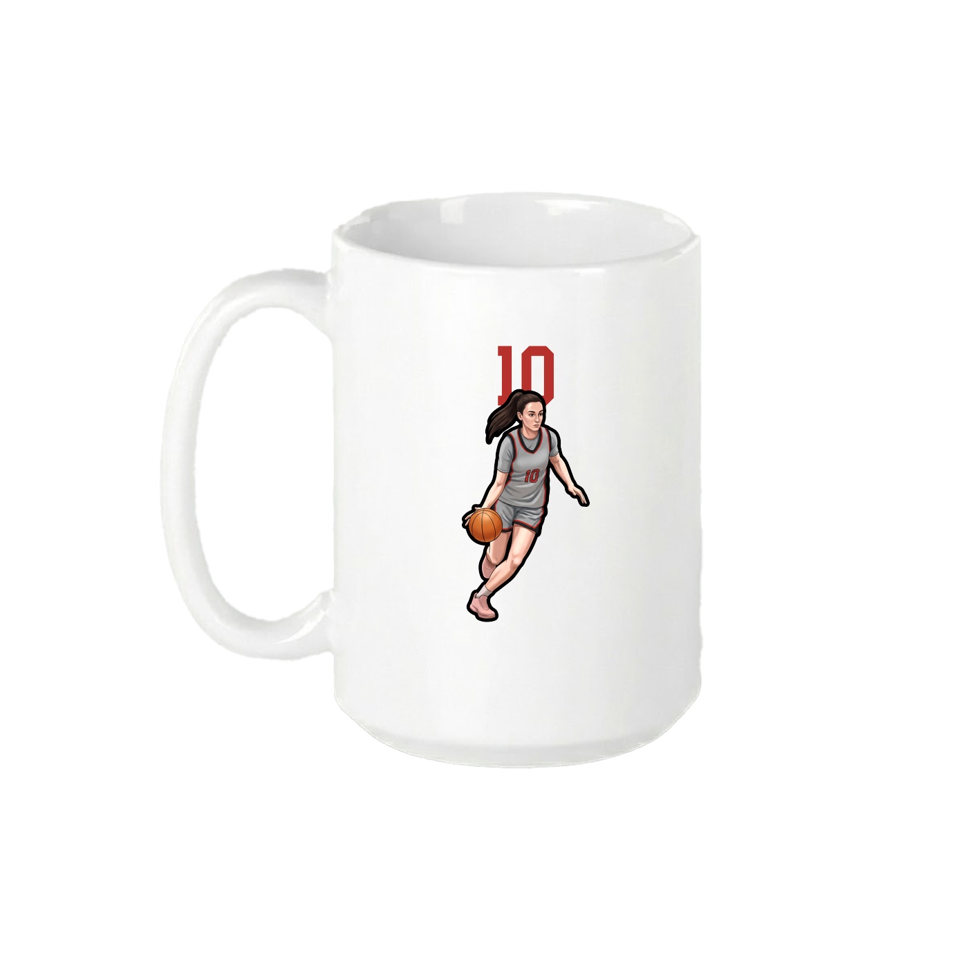 15oz Coffee Mug — Number Top in White