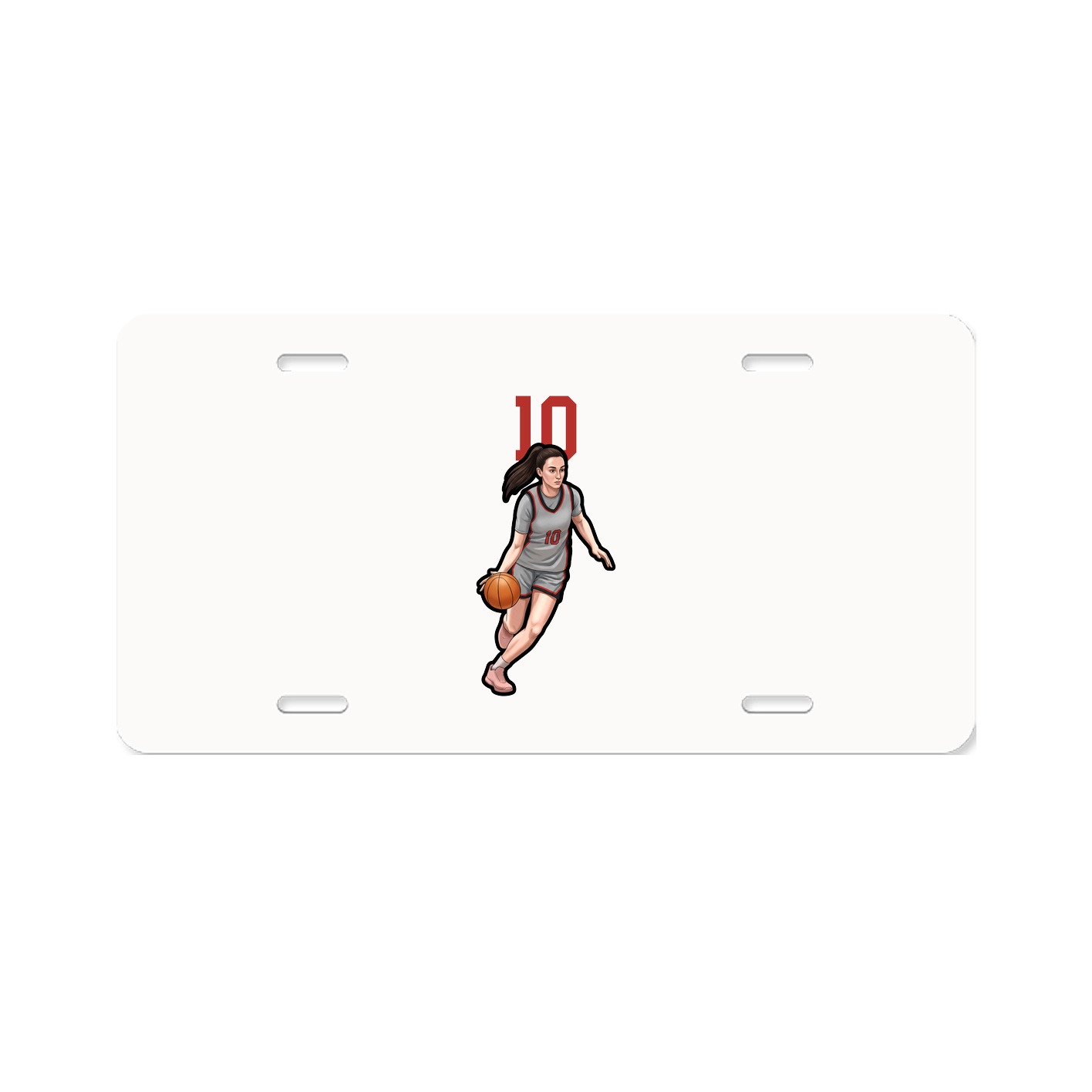 License Plate — Number Top in Classic