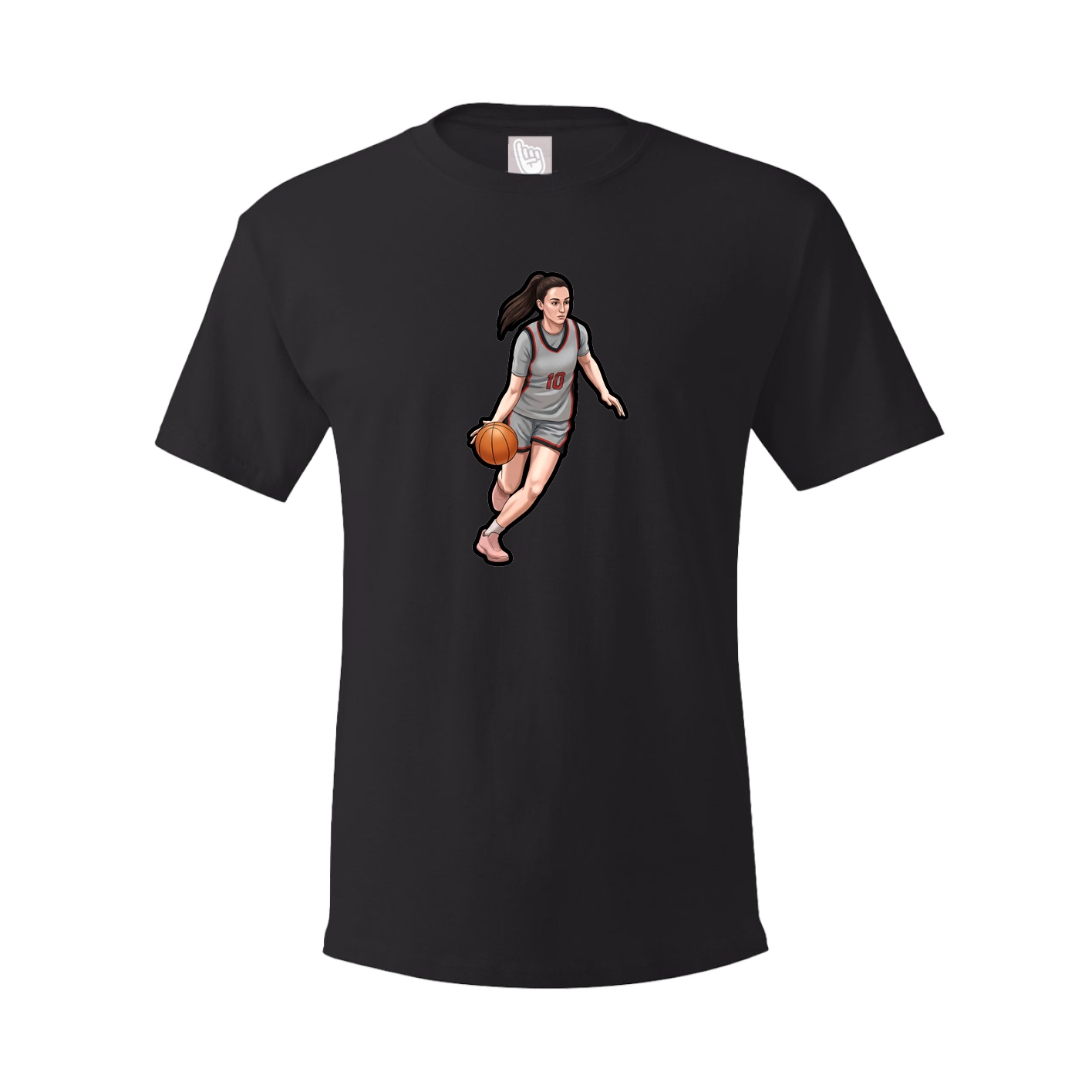 Youth Tee — Name Vertical in Black