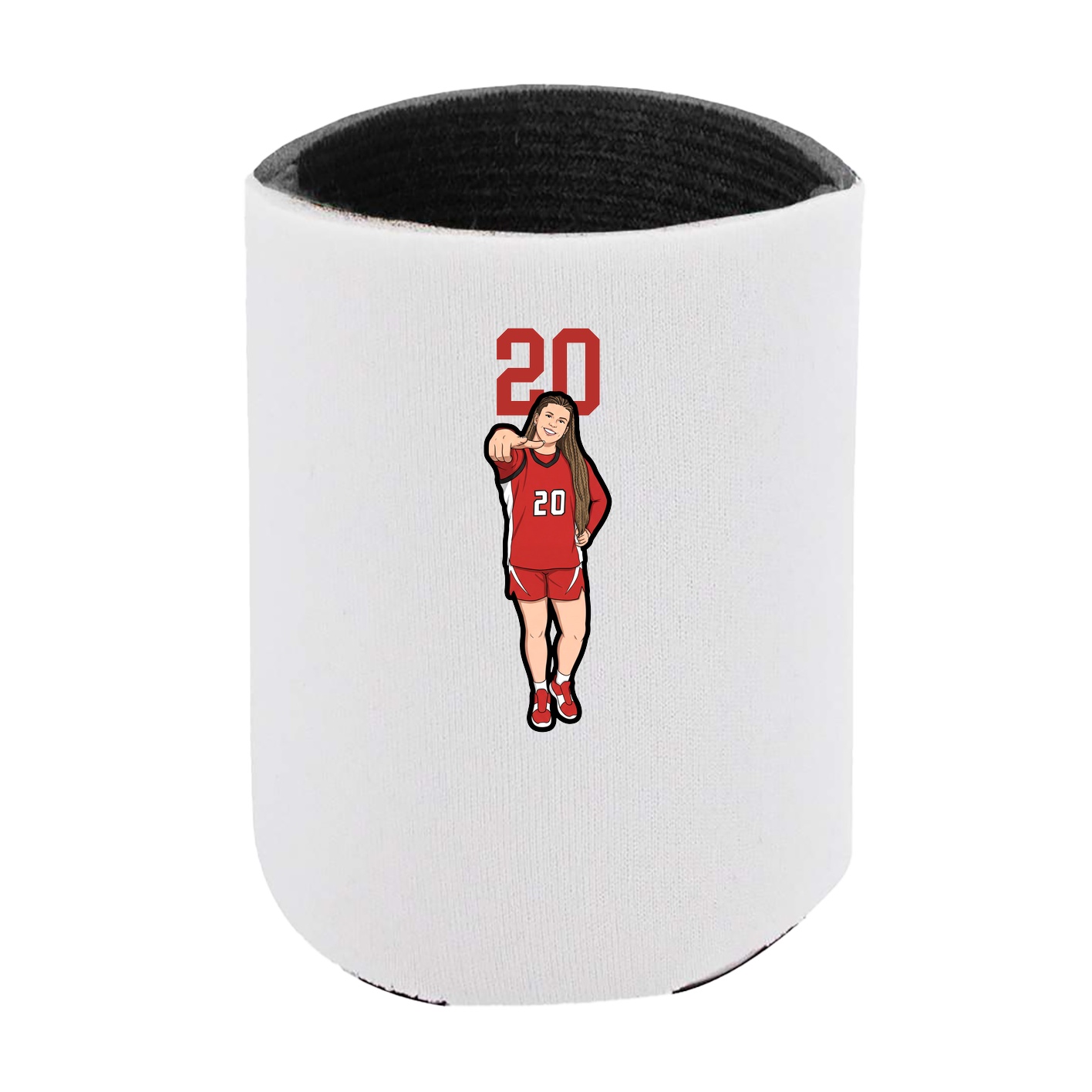 Can Holder — Number Top in White