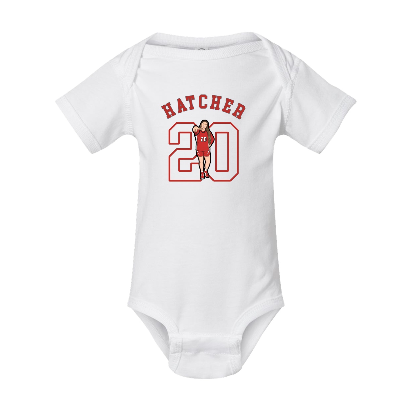 Baby Onesie — Shirsey Arch in White