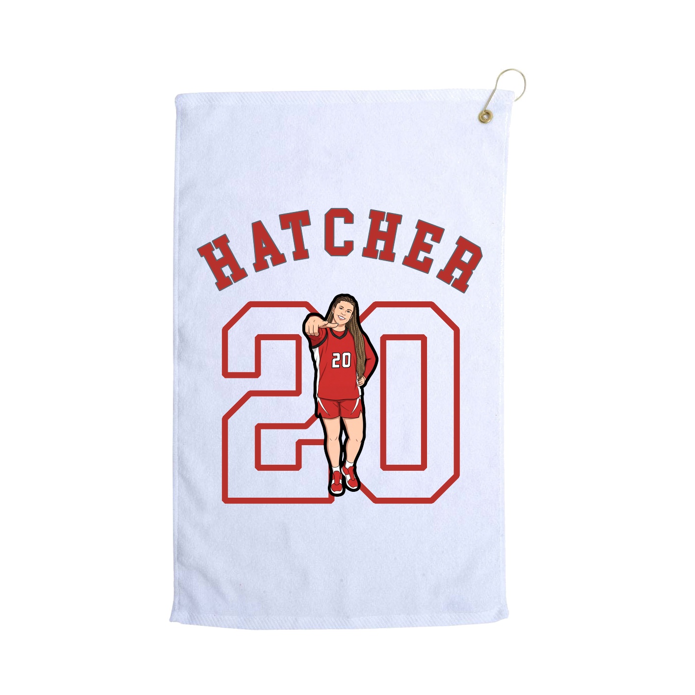 Golf Towel — Shirsey Arch in White