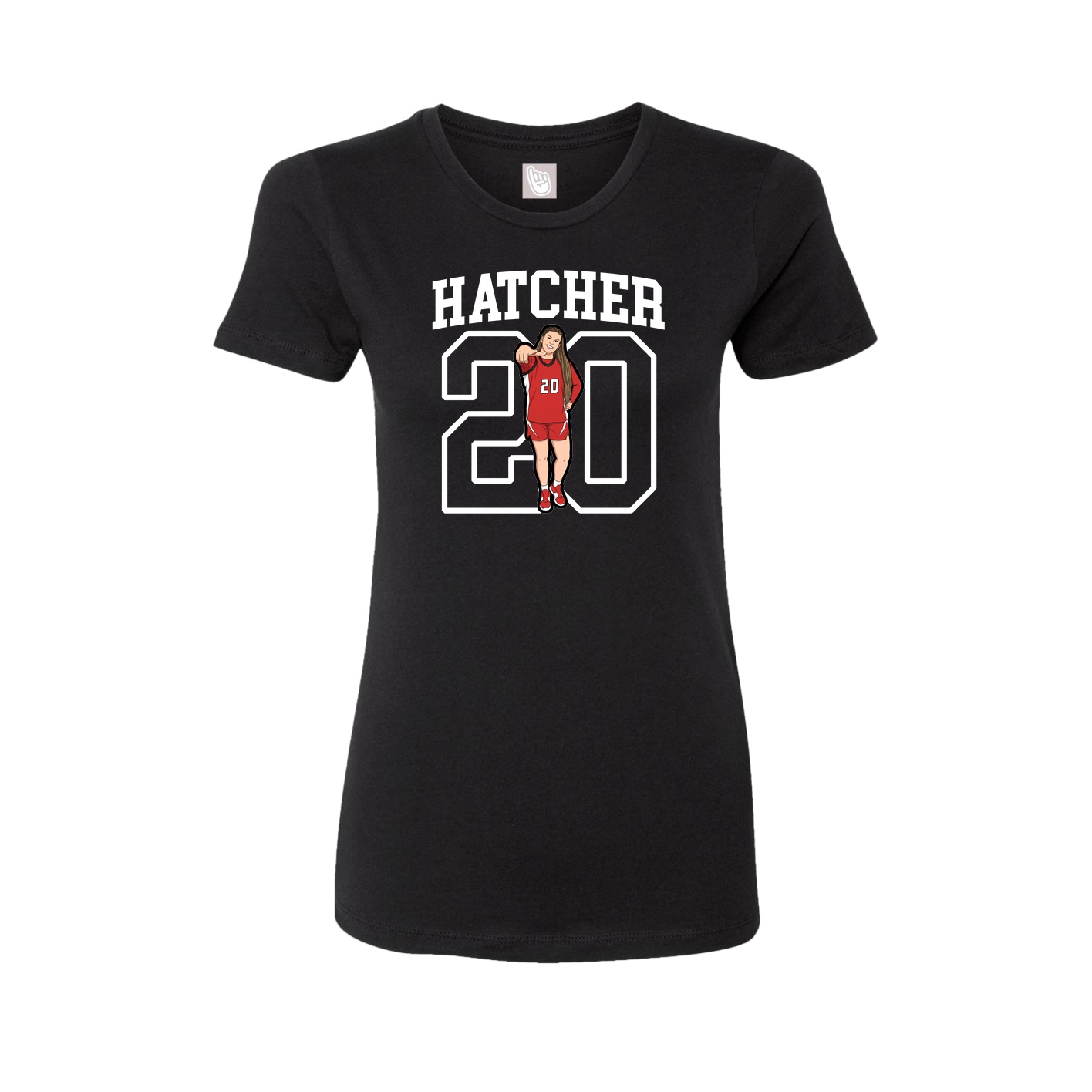 Fitted Women's Tee — Shirsey in Black