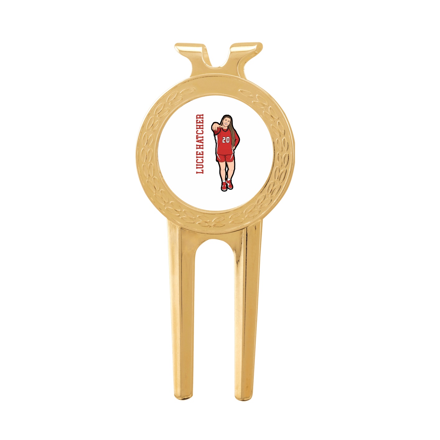 Divot Tool with Ball Marker — Name Vertical in Classic