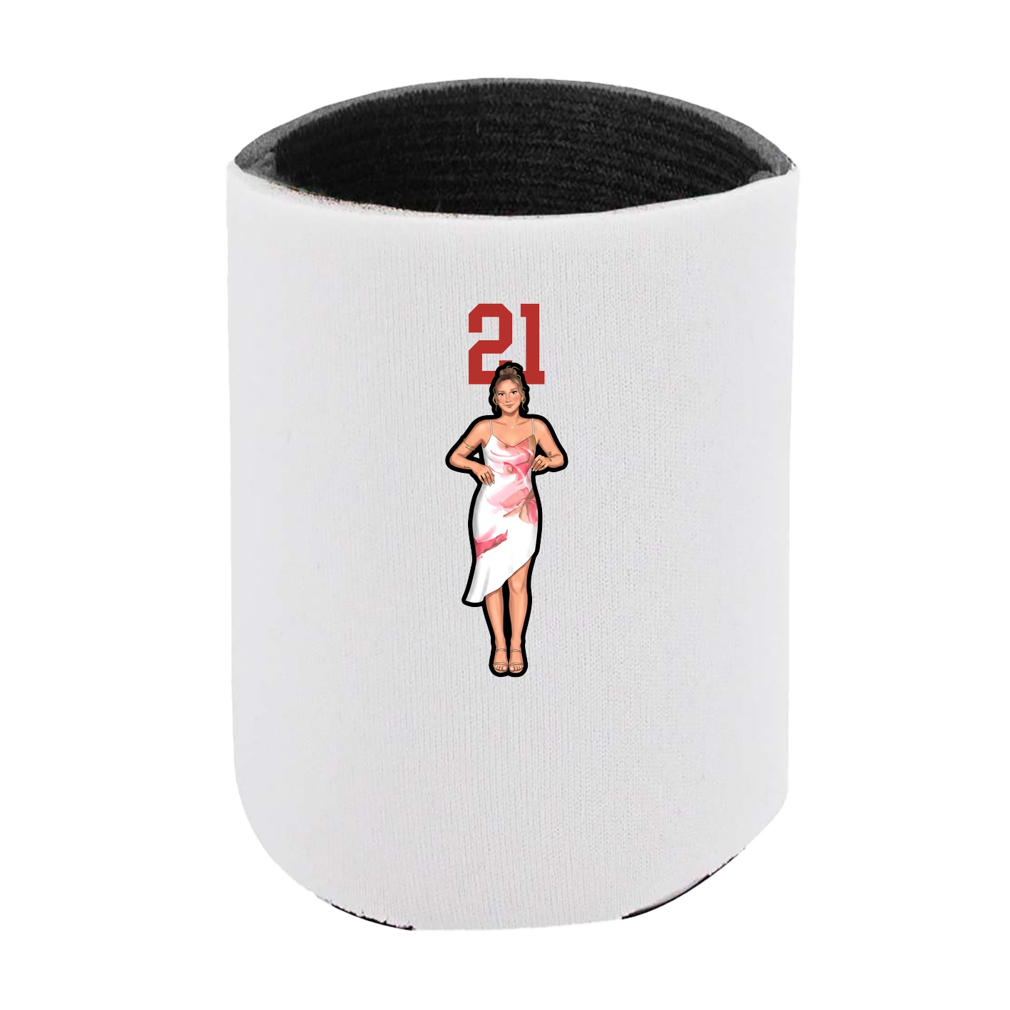 Can Holder — Number Top in White