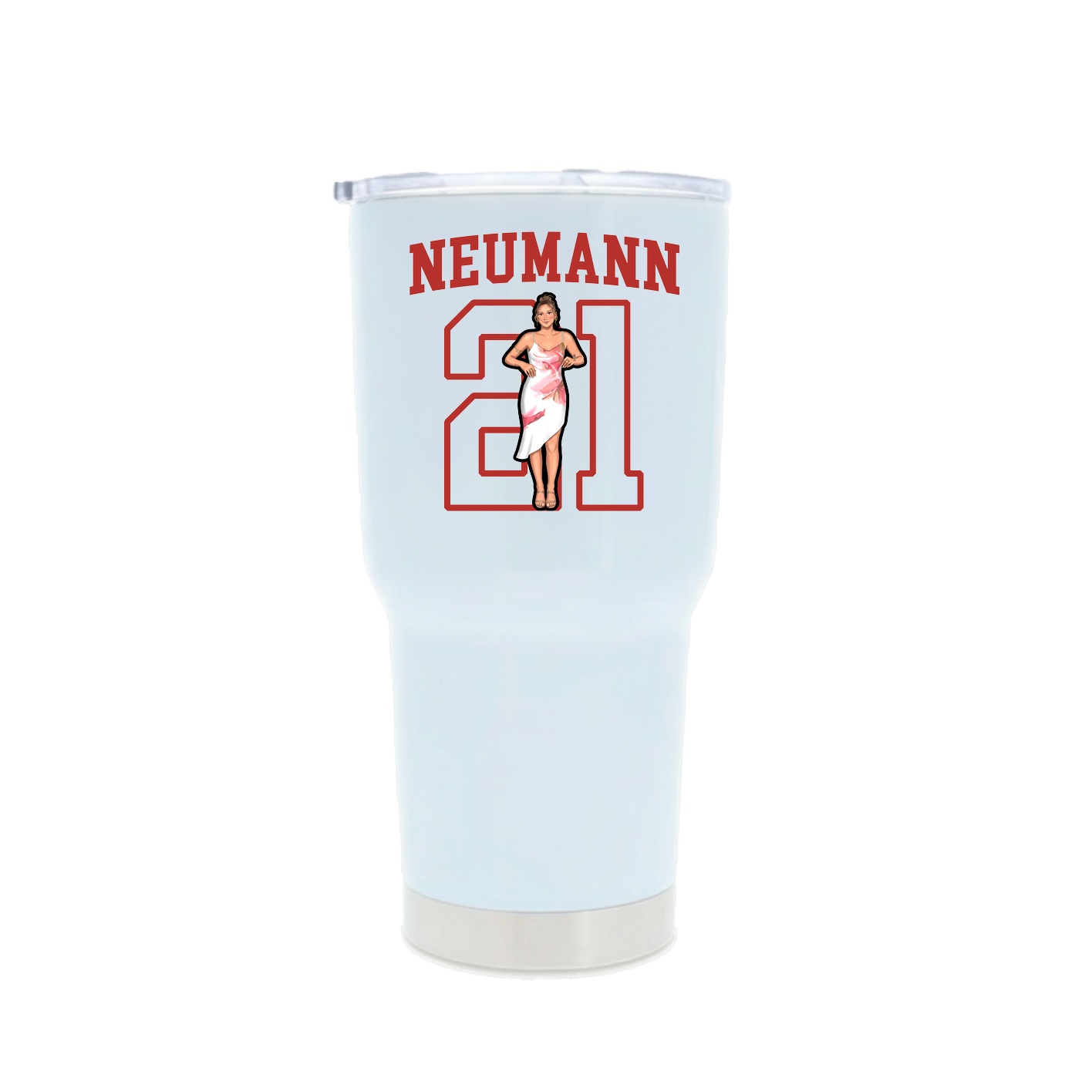 30oz Stainless Steel Tumbler — Shirsey in White