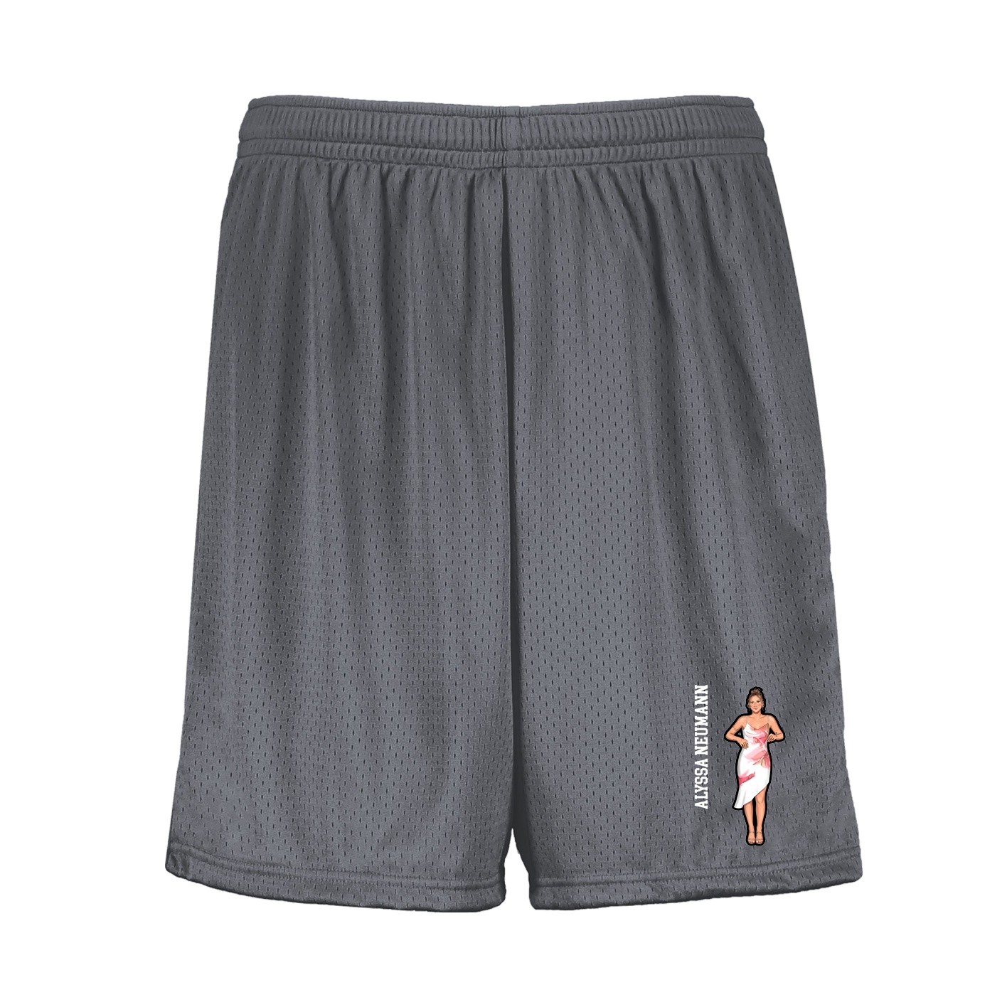 Shorts — Name Vertical in Grey