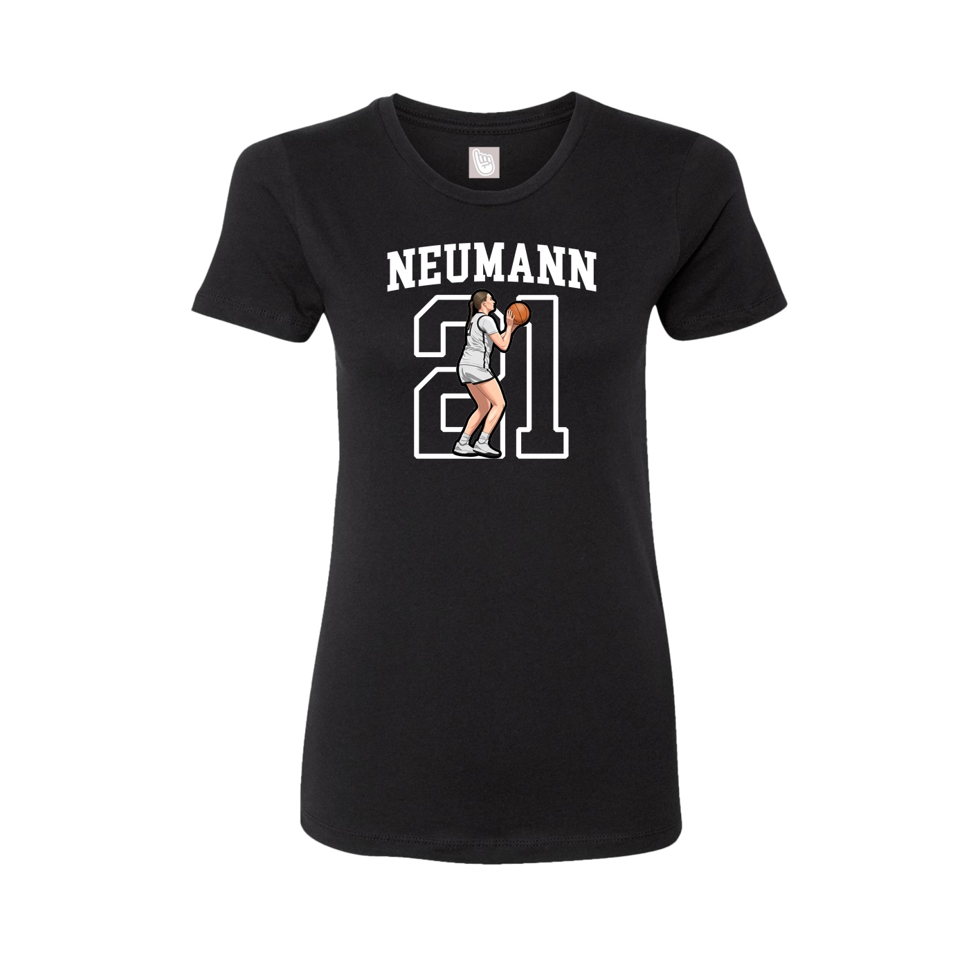 Fitted Women's Tee — Shirsey in Black