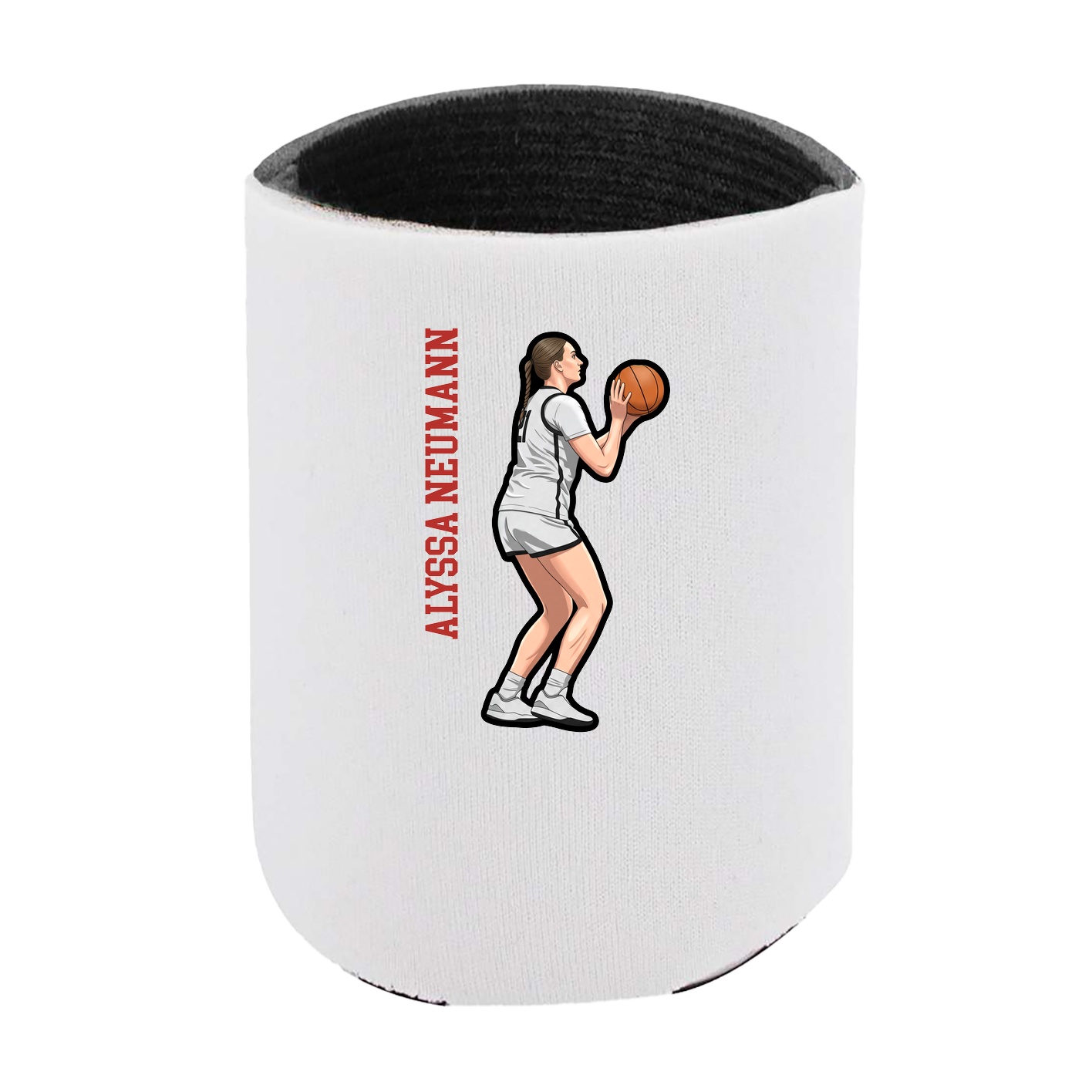 Can Holder — Name Vertical in White