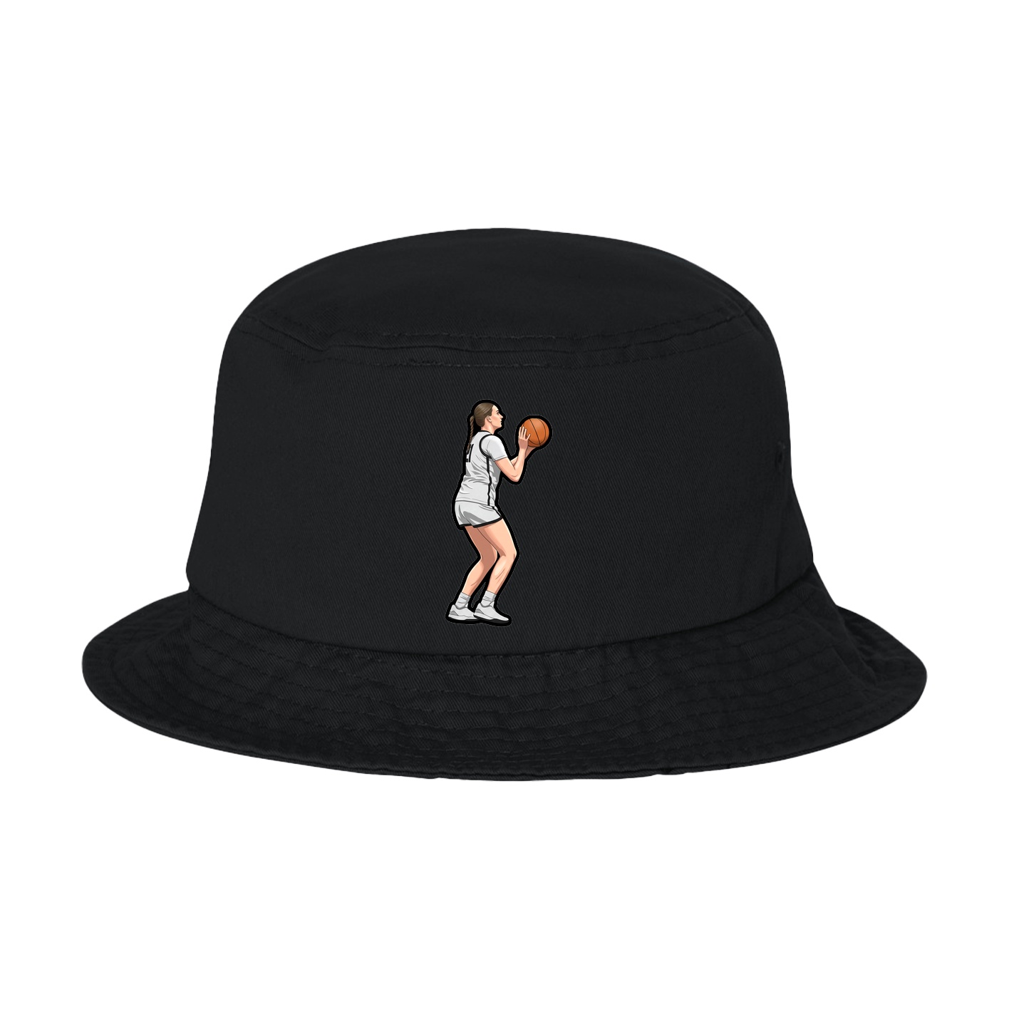Bucket Cap — Name Vertical in Black